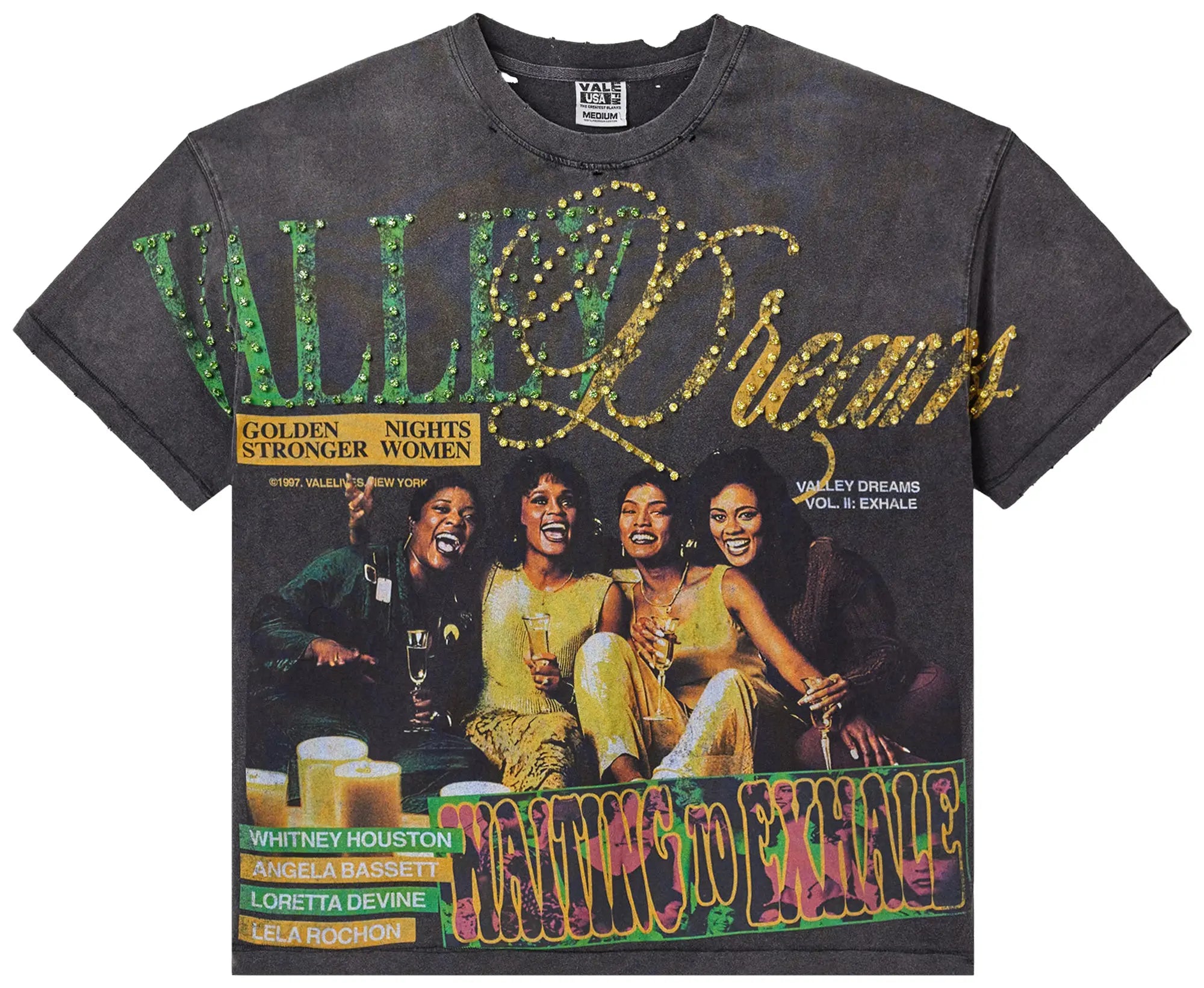 Vale Forever 'Xhale Bling' Black Tee