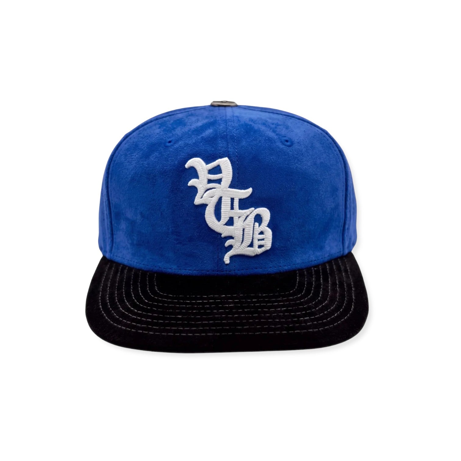 Vertabrae 'Heritage' Blue Suede Snapback Hat