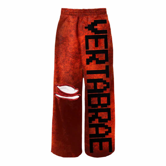 Vertabrae 'Logo' Red & Black Sweats