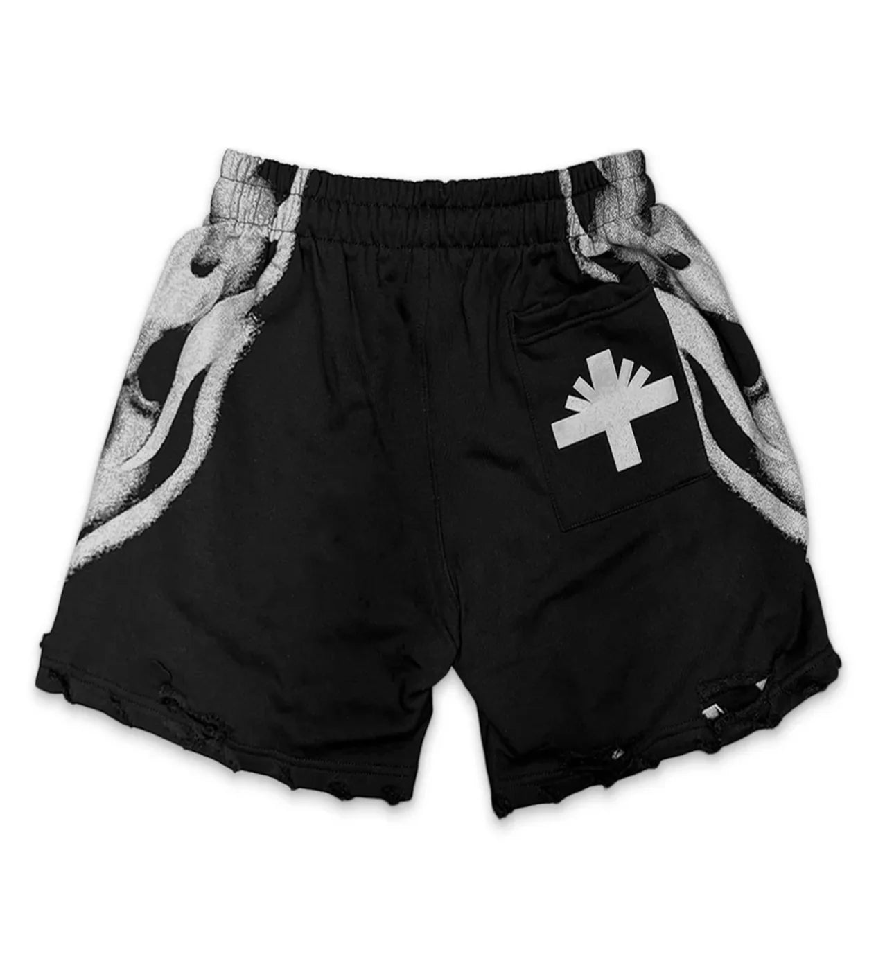 Vertabrae 'Skull' Grey Storm Shorts