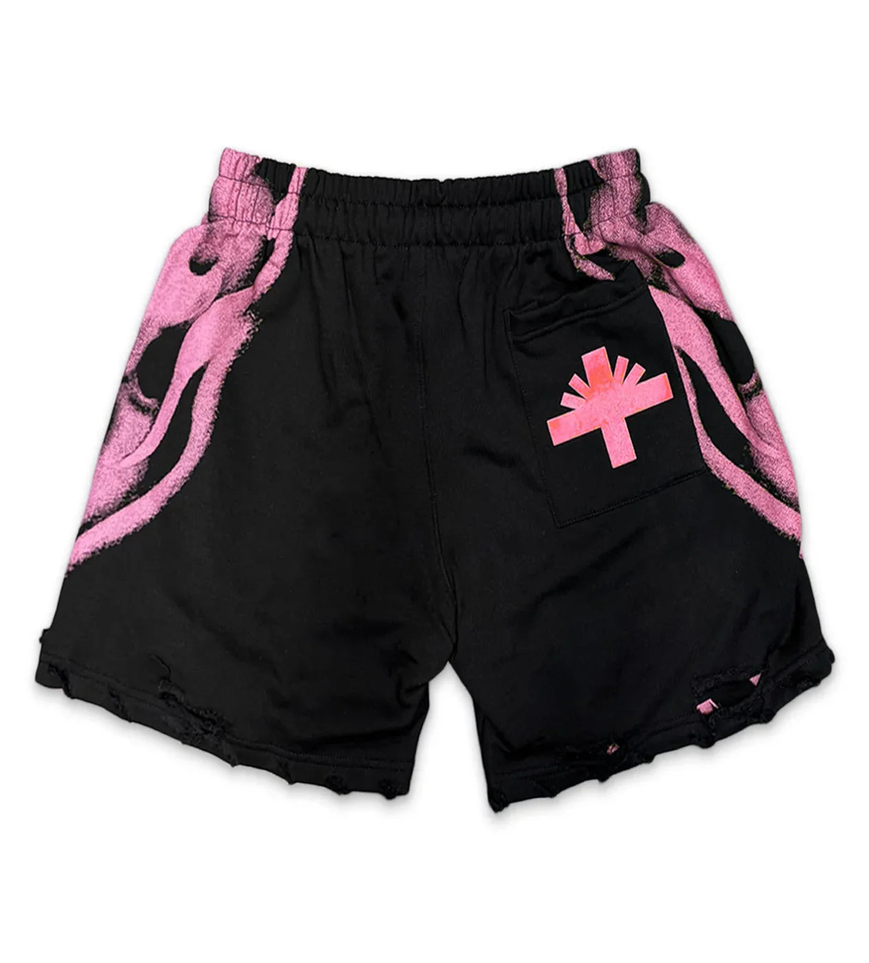 Vertabrae 'Skull' Pink Storm Shorts