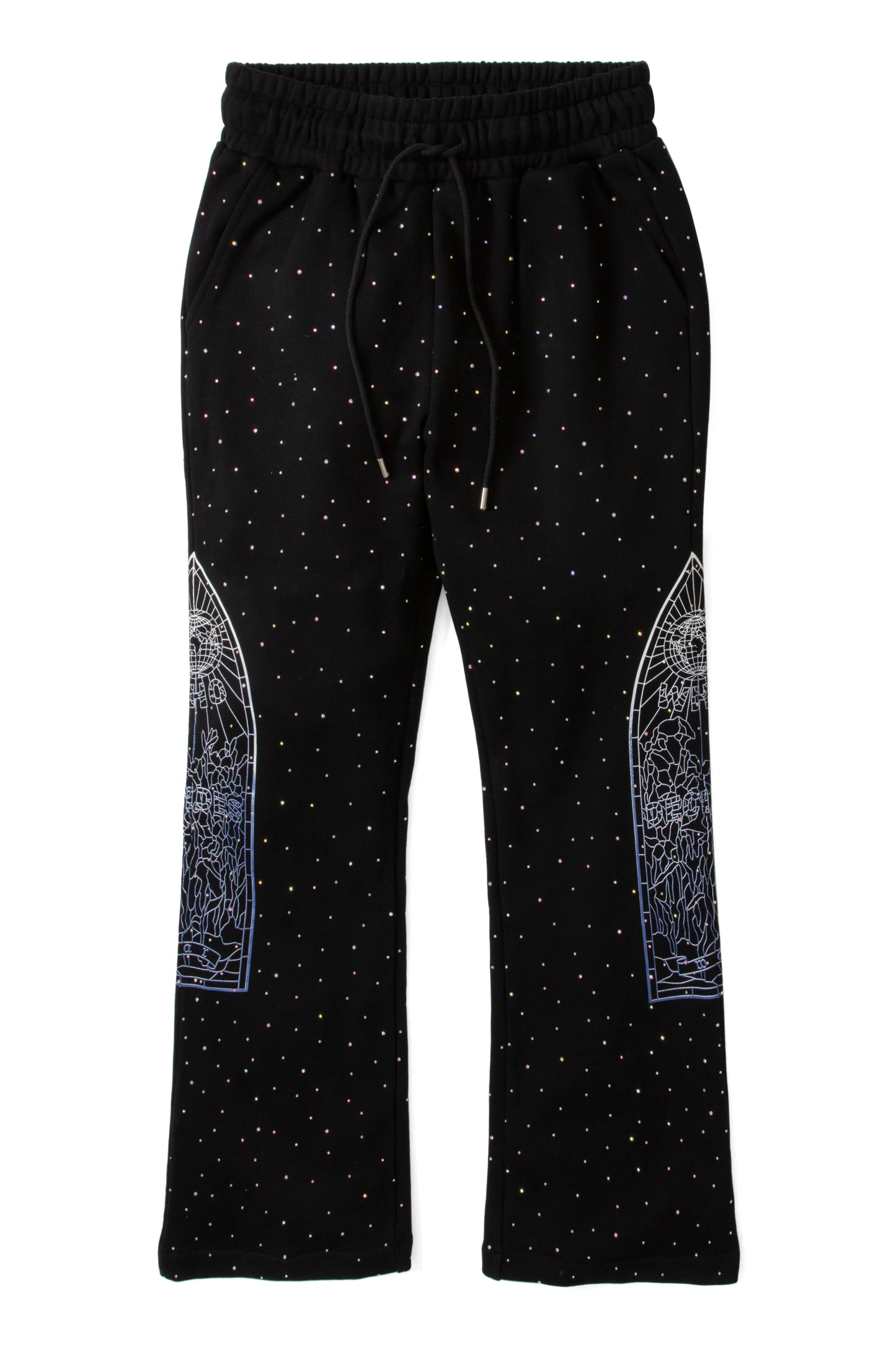 WDW "Stained Glass" Rhinestone Coal Sweats