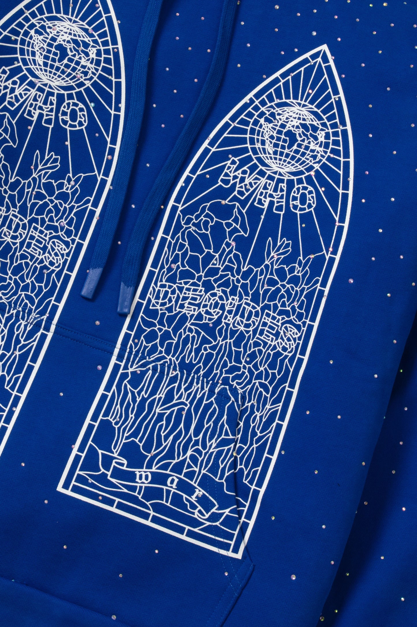 WDW "Stained Glass" Rhinestone Indigo Hoodie