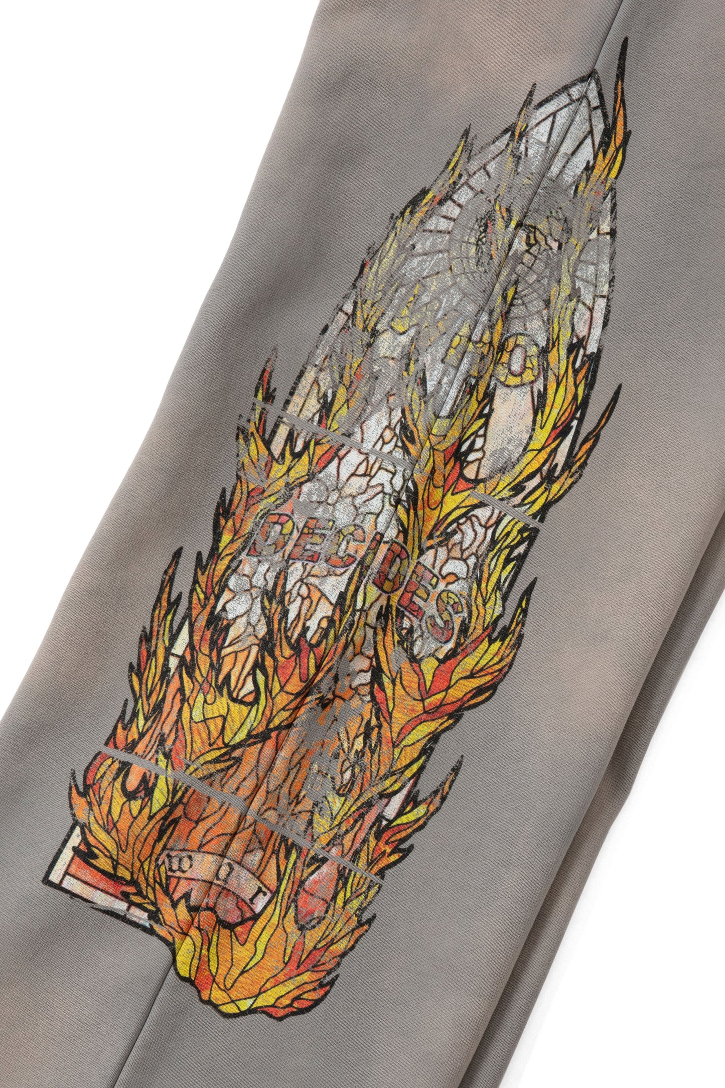 WDW "Faded Flame Glass" Vintage Grey Sweats