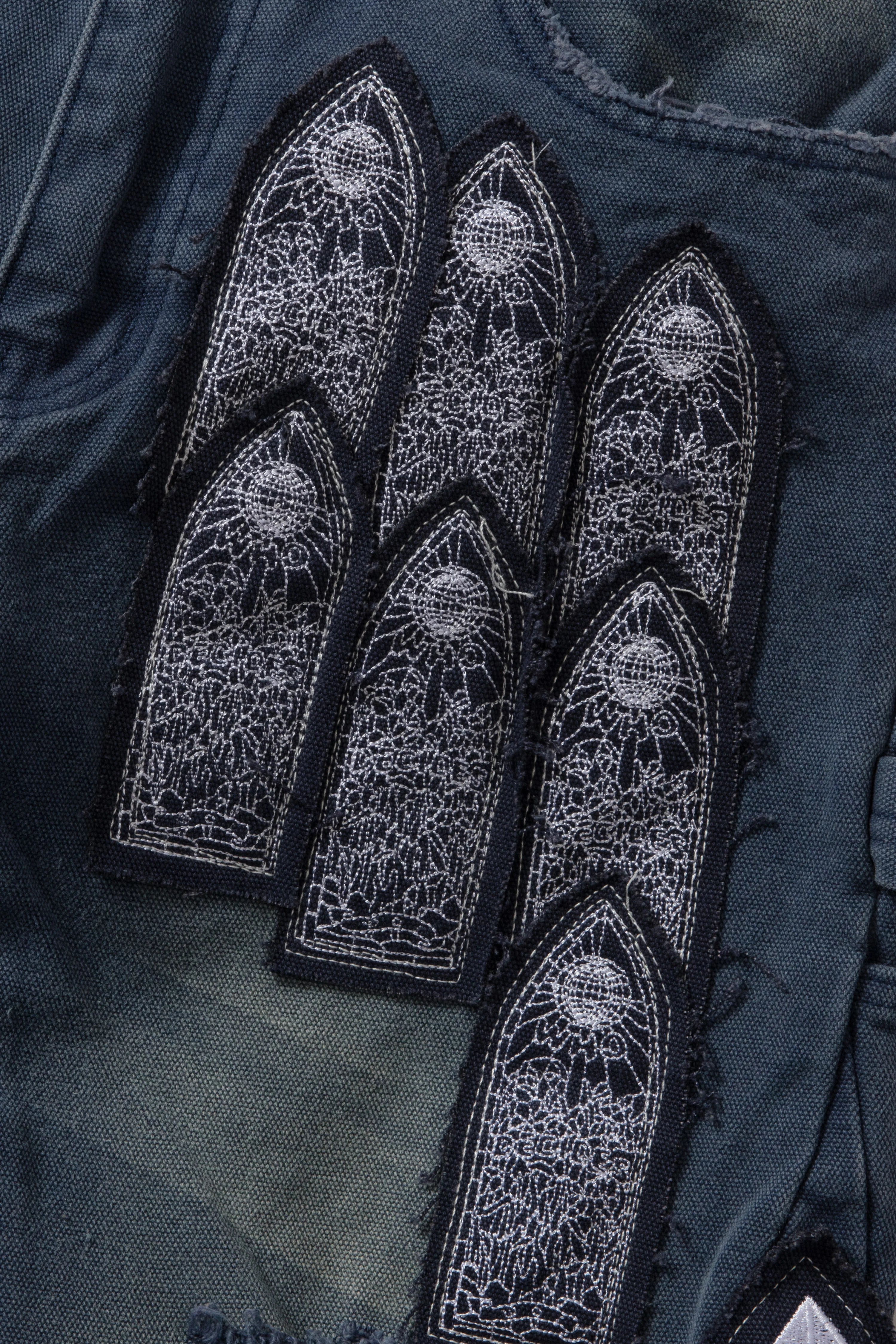 WDW 'Patch Arched' Indigo Jean Shorts