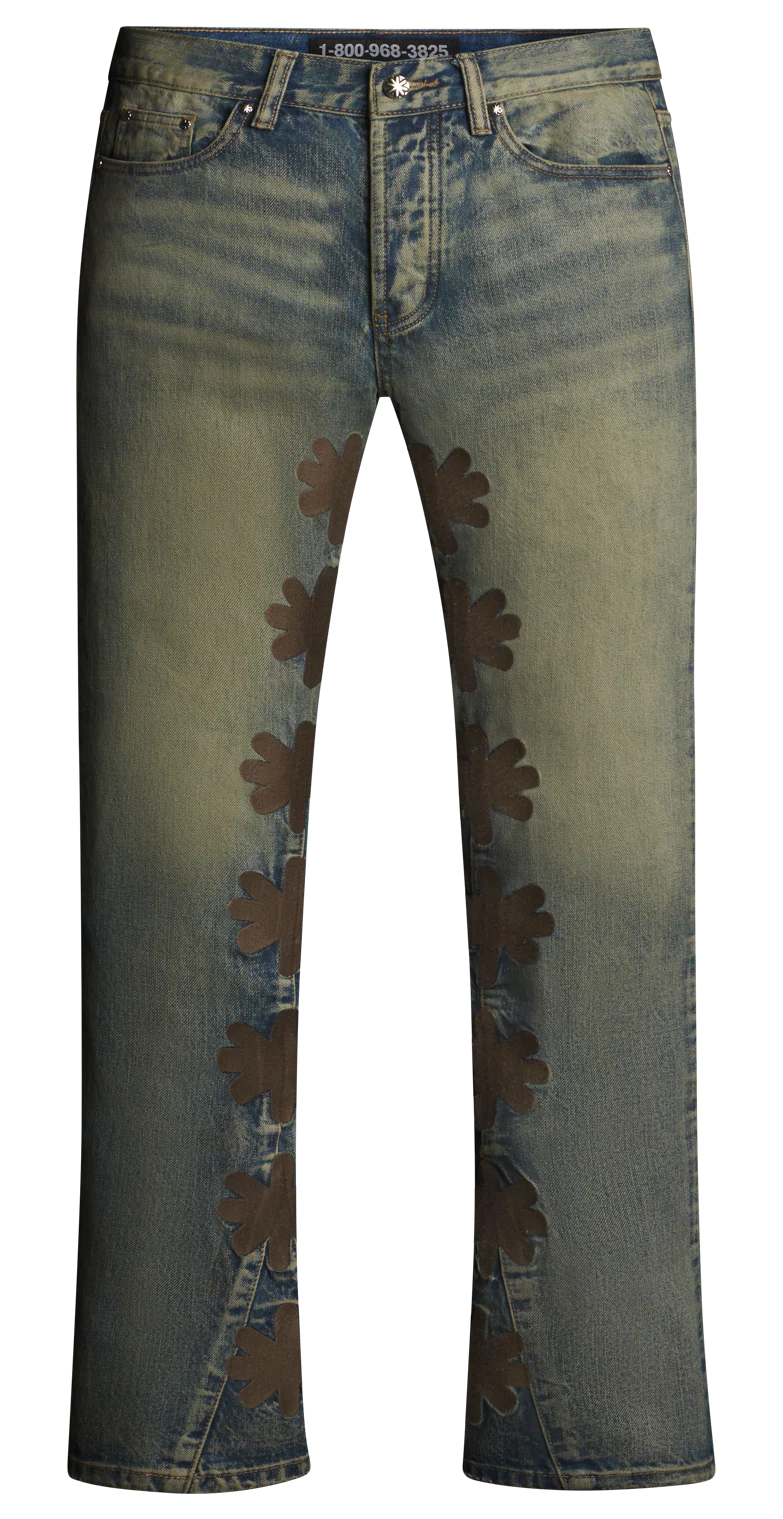 LOST SHDWS DRTY Titanium Blue Jeans