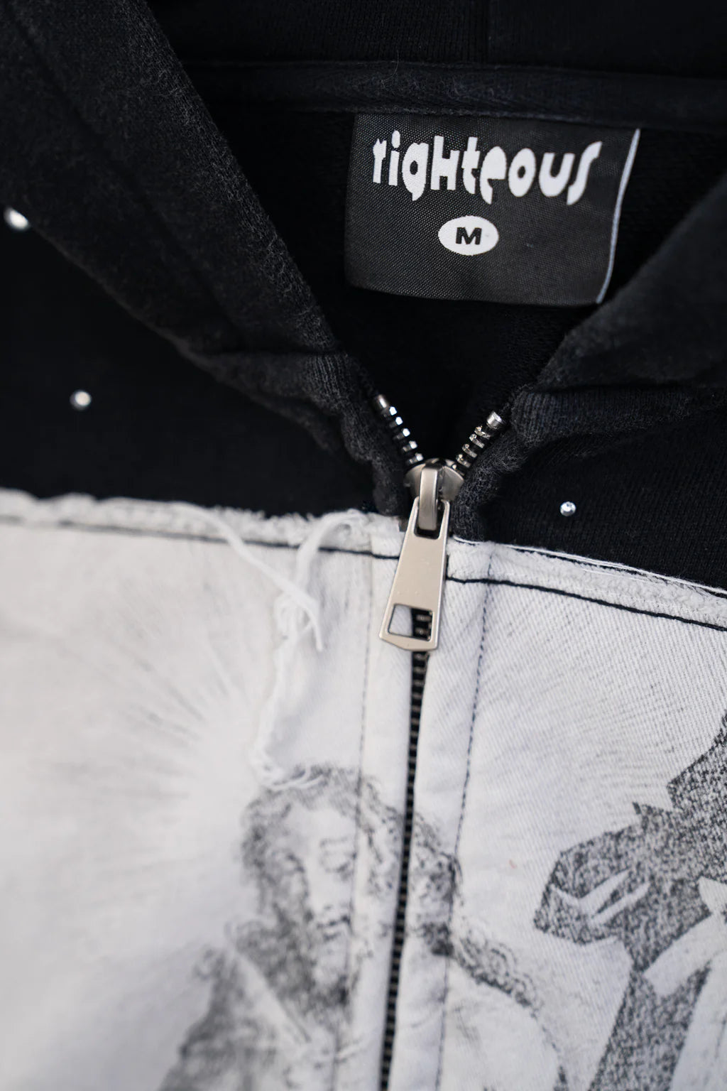 We Are Righteous 'Divine Canvas' Black Hoodie