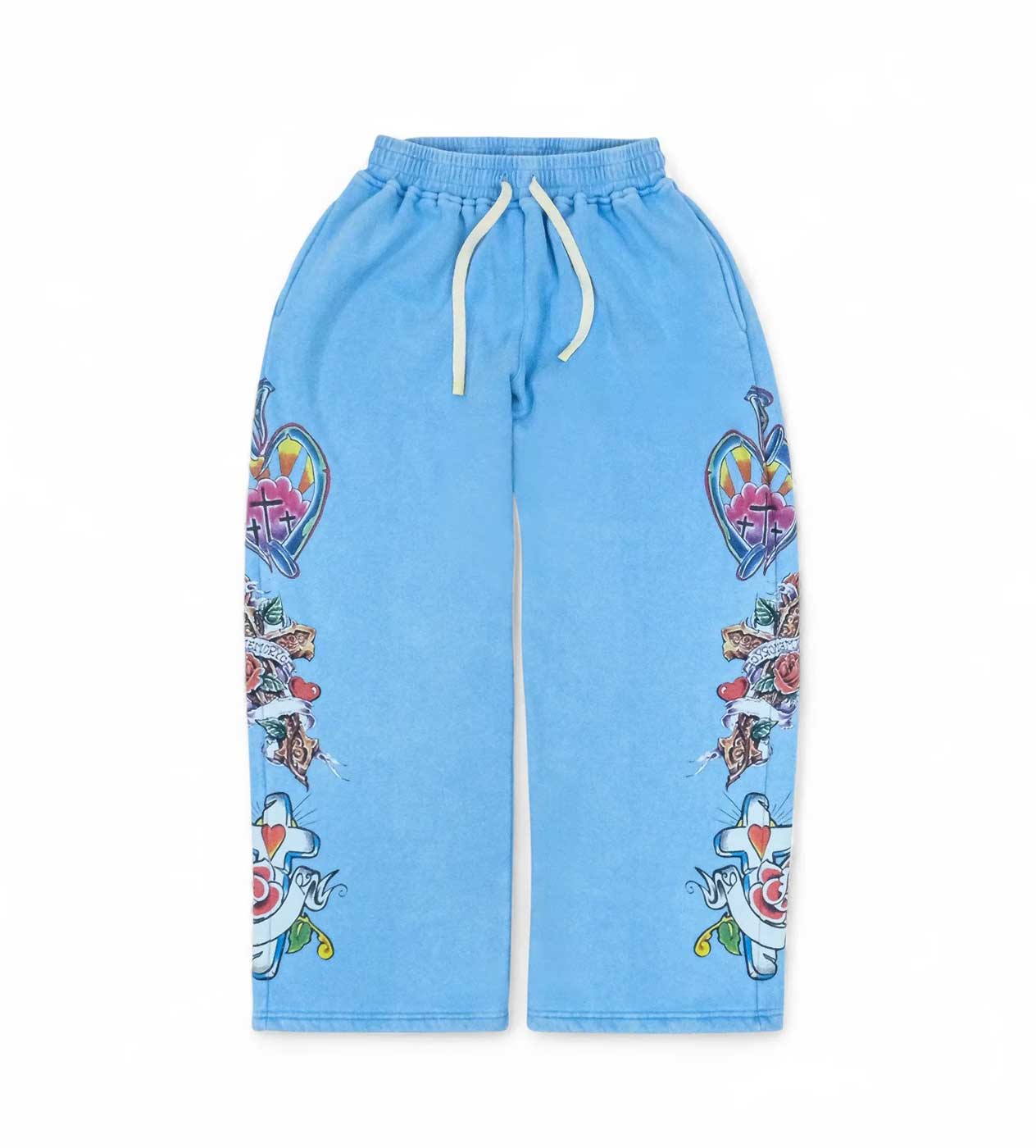 We Are Righteous 'Risen King' Baby Blue Sweats