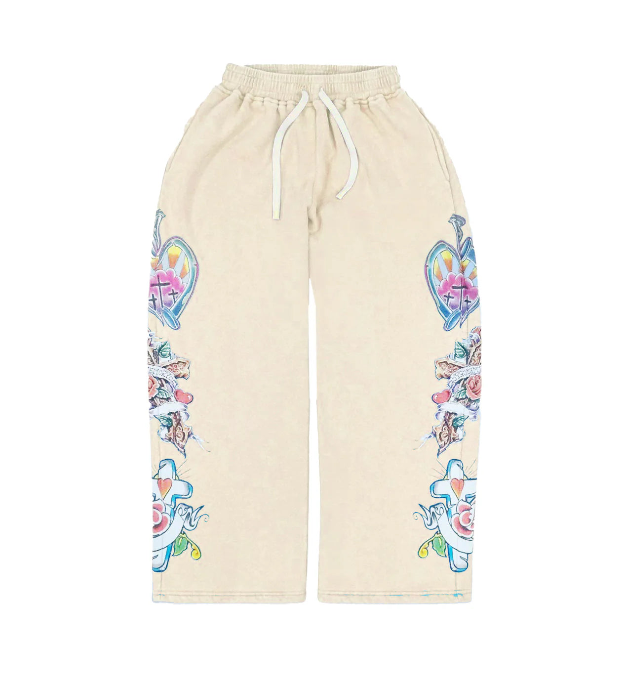 We Are Righteous 'Risen King' Cream Sweats