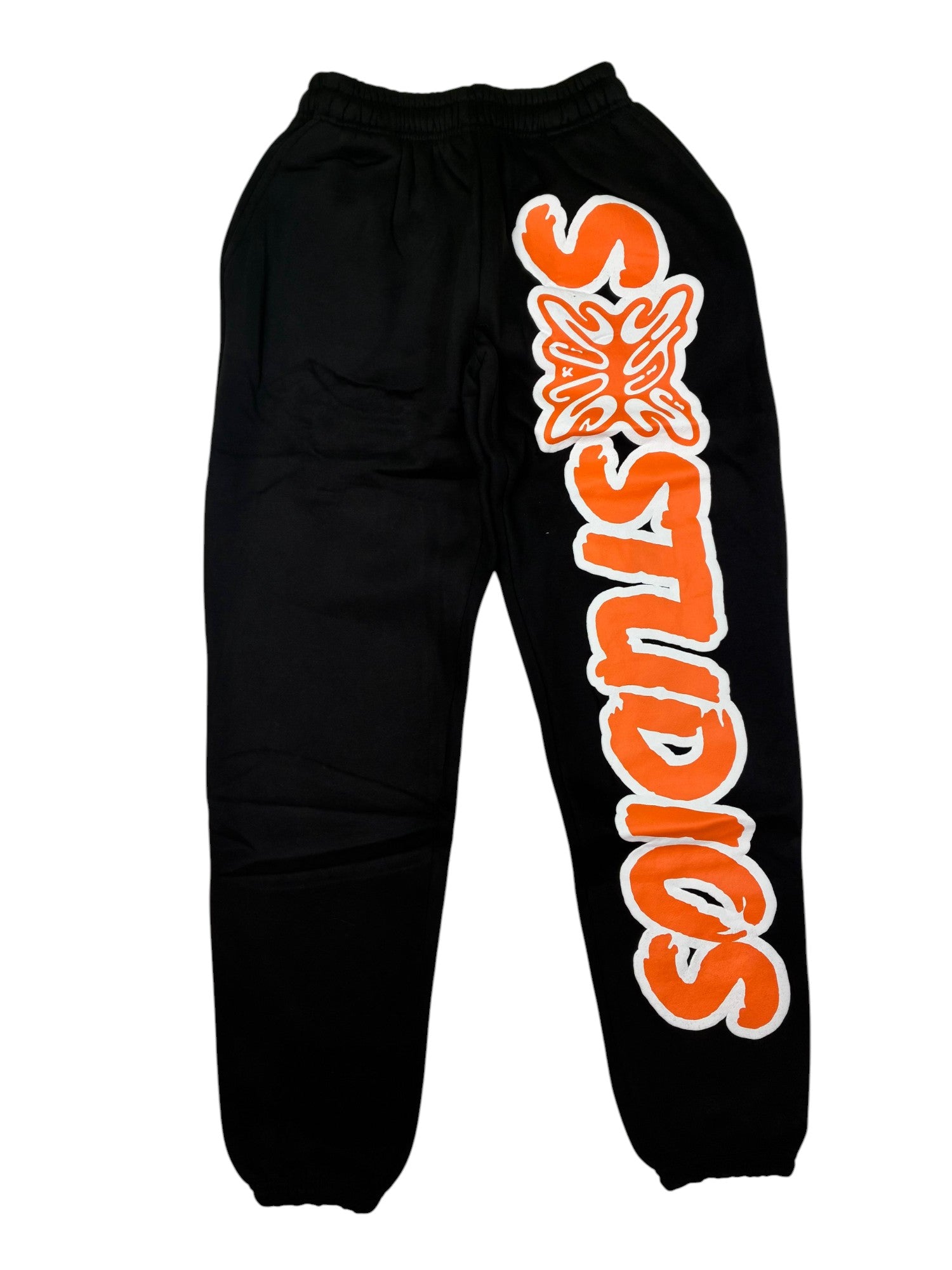 SB Studios Black & Orange Logo Sweats