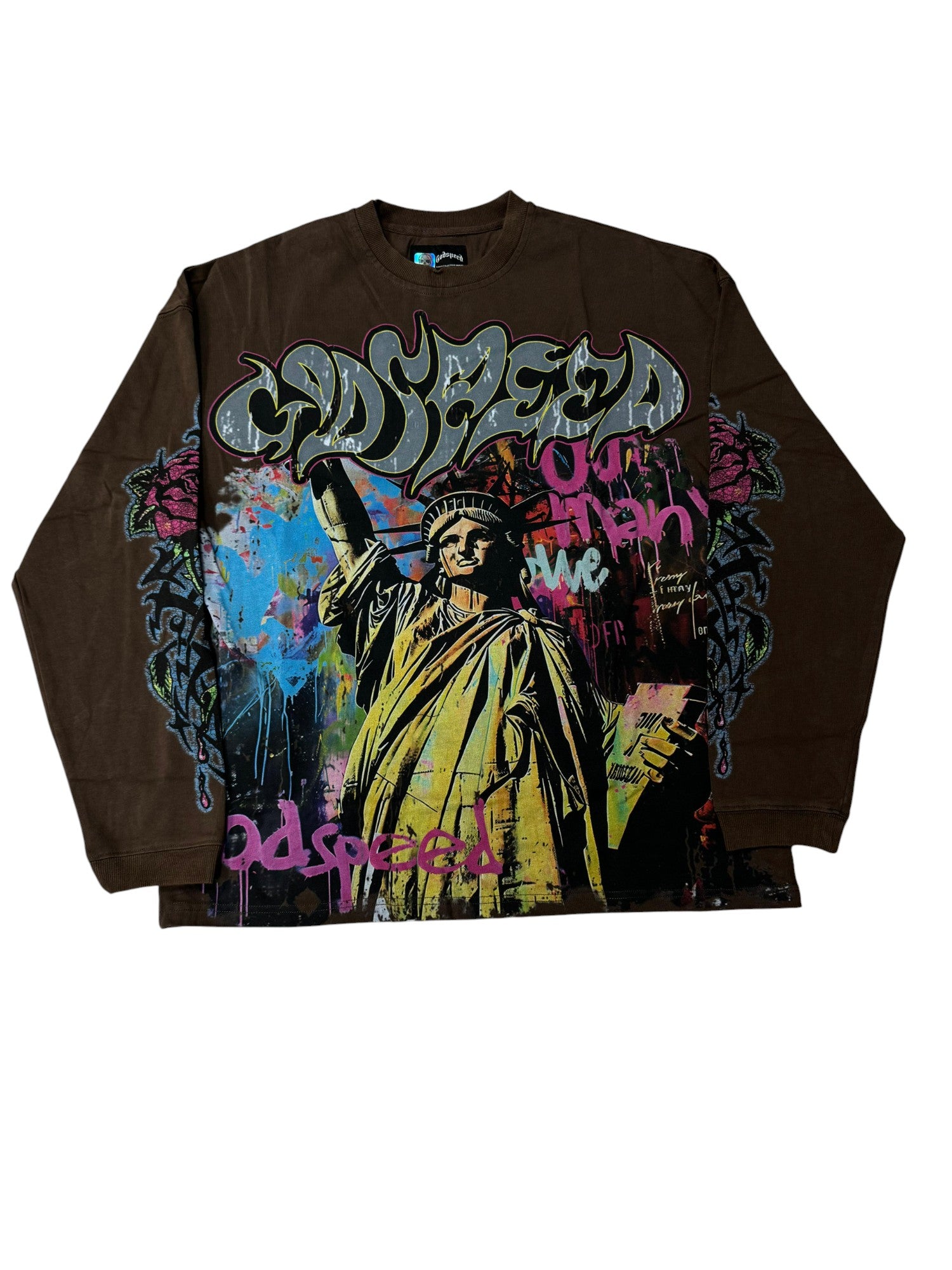 Godspeed 'Vandal' LS Mocha Tee