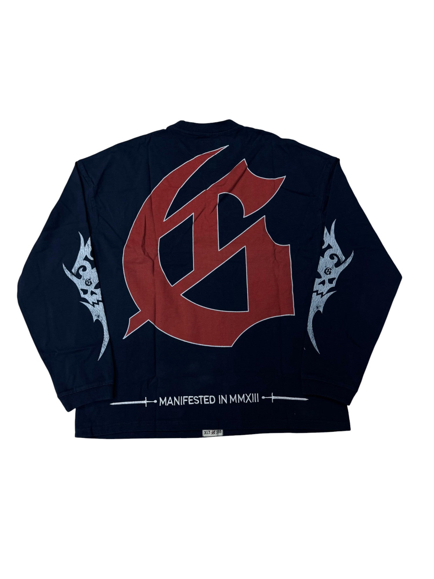 Godspeed 'Sea Sick' LS Navy Tee