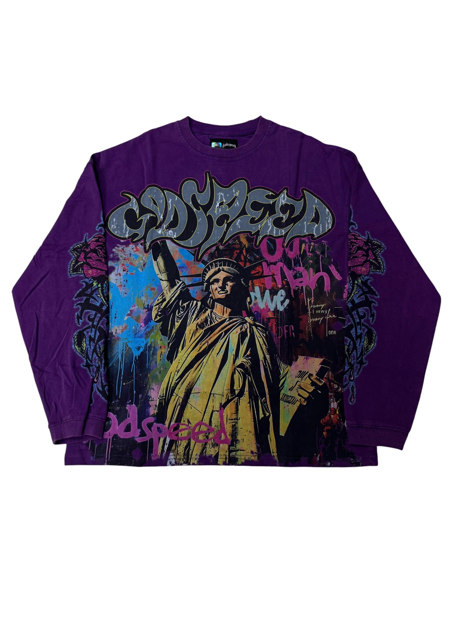 Godspeed 'Vandal' LS Grape Tee