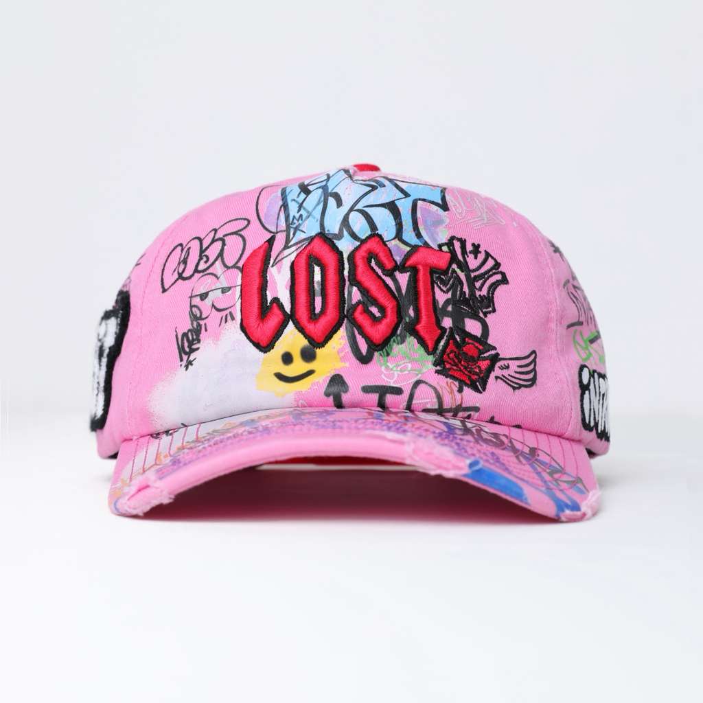 Lost Intricacy 'NY Canvas' Pink Cap