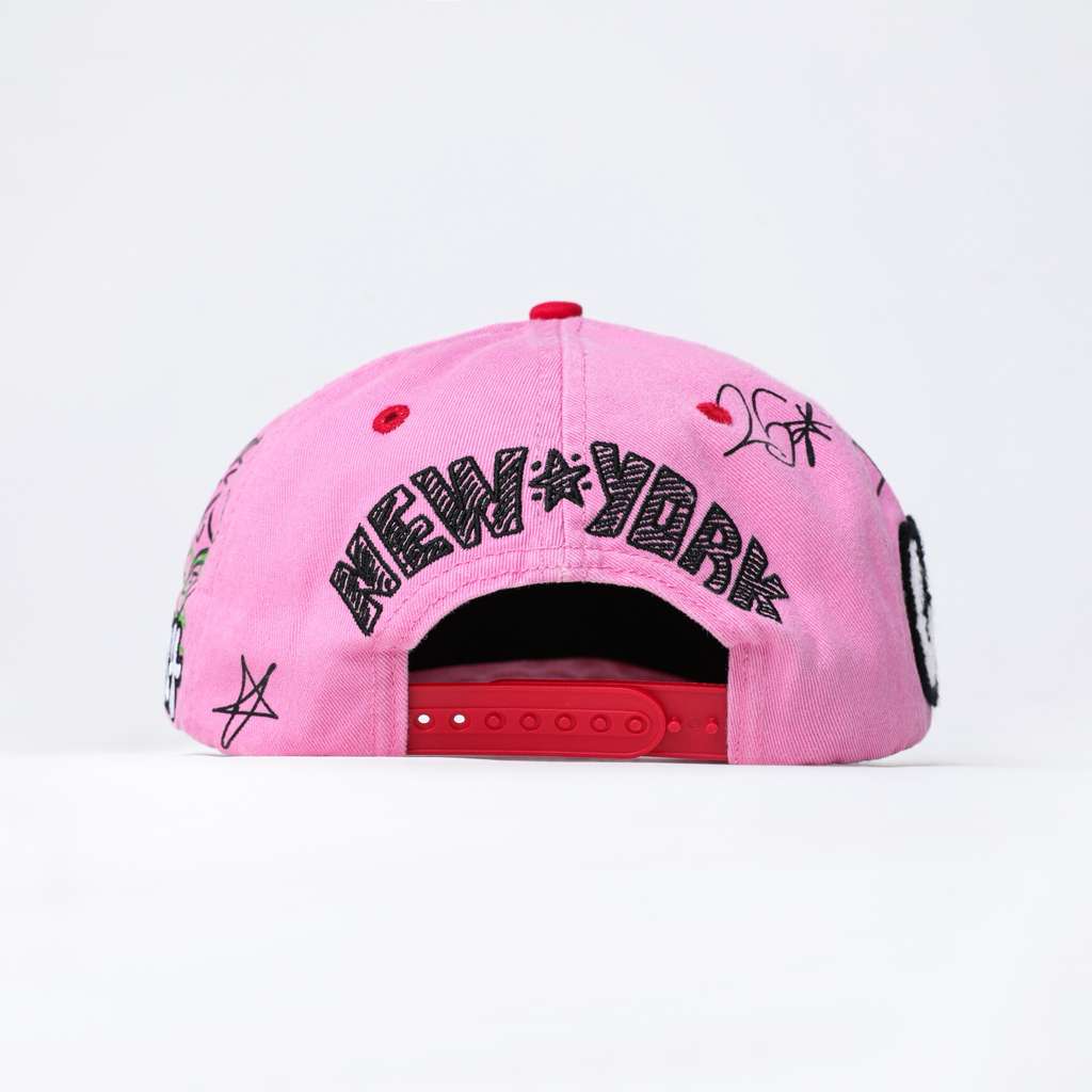 Lost Intricacy 'NY Canvas' Pink Cap