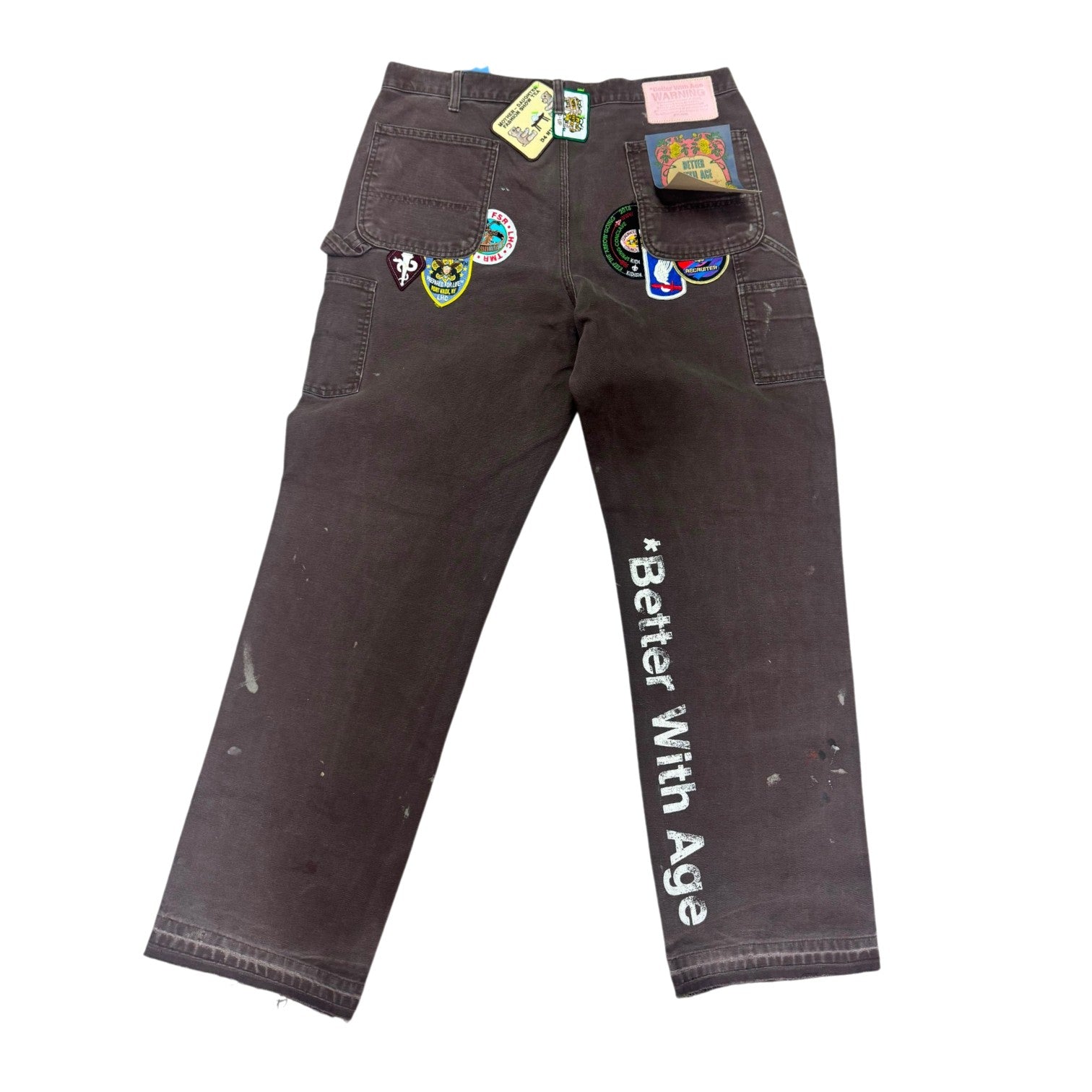 Better With Age 'Gentlemen's' Brown Carpenter Pants