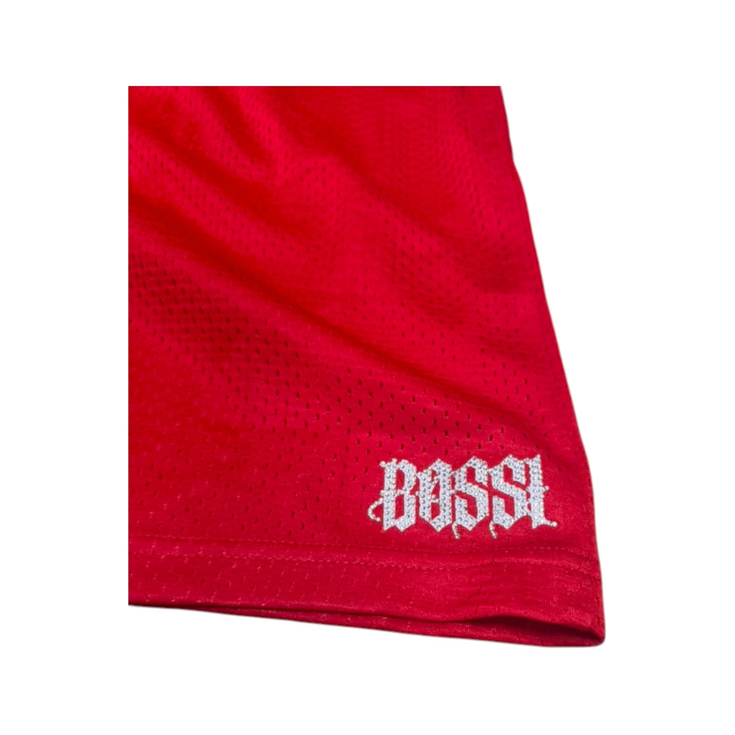 Bossi Red Mesh Shorts