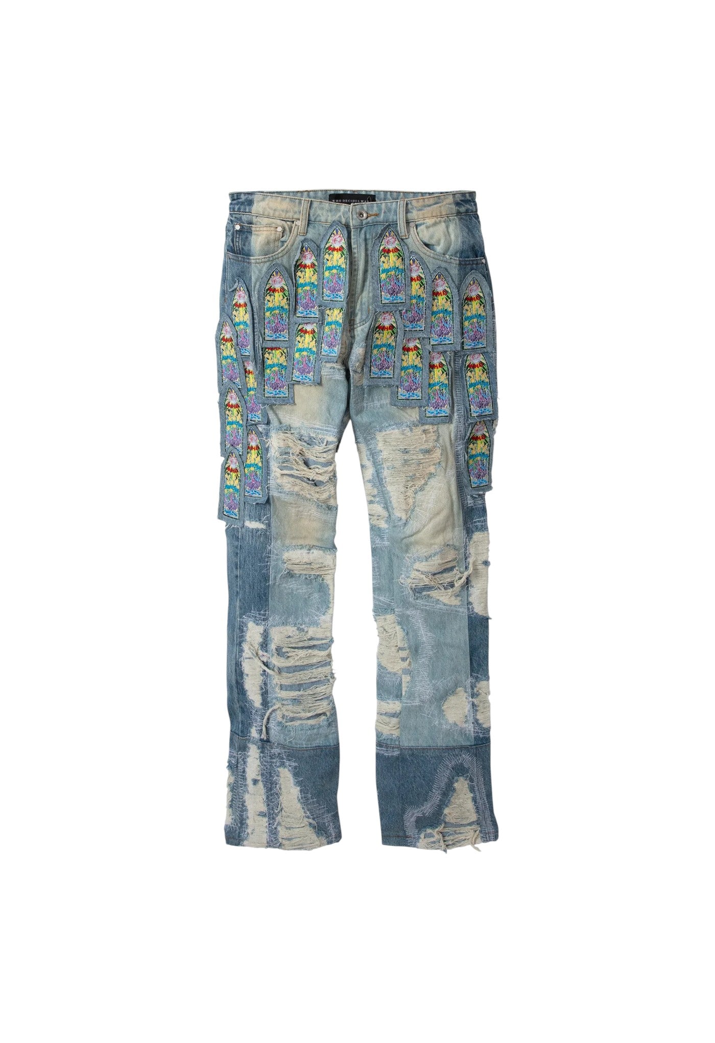 Who Decides War 'Coliseum' Light Wash Blue Jeans