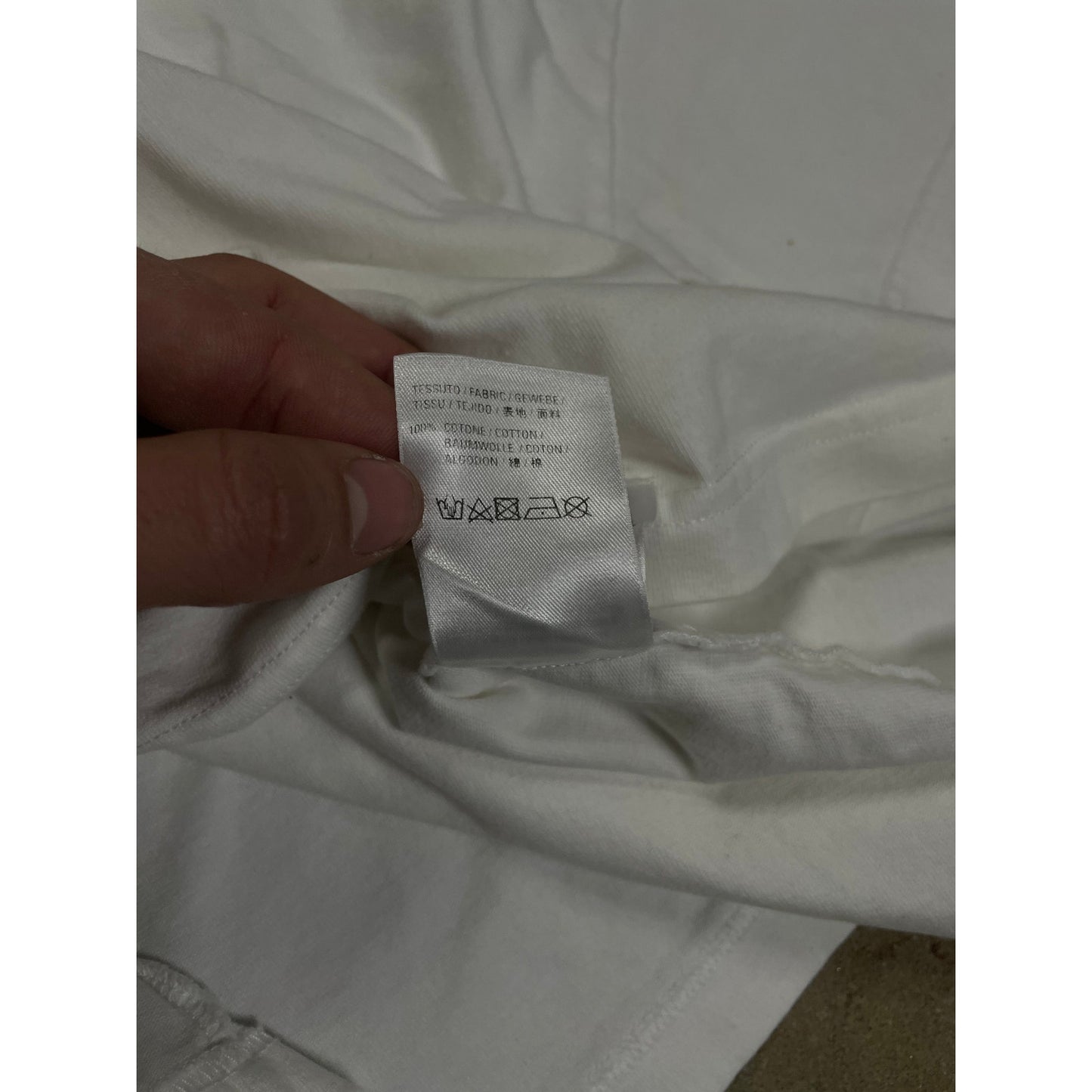 Balenciaga White Black Crew Tee Used Medium