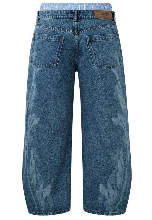 Birth Of Royal Child "Fluid" Dual Waist Baggy Jeans