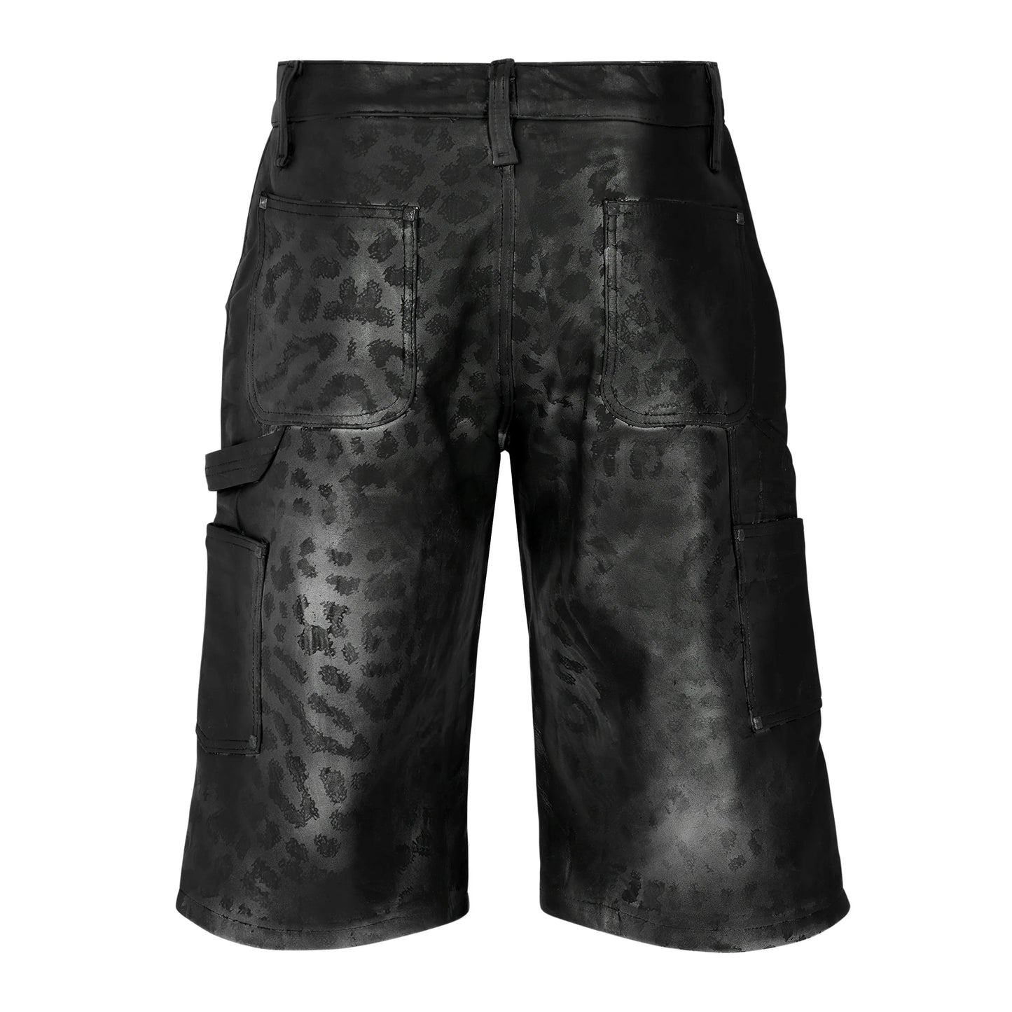 Lost Intricacy Black Panther Leather Shorts