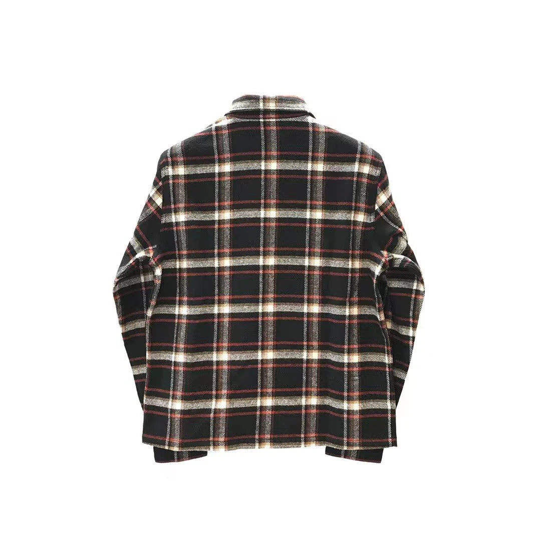 Chrome Hearts "Work Dog" Flannel Button Down Shirt