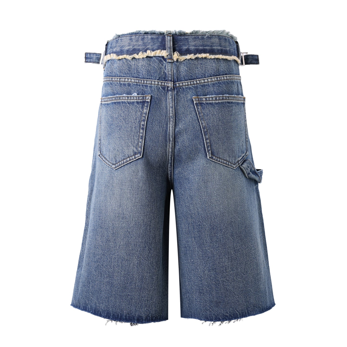 Lost Intricacy Blue Carpenter Jean Shorts