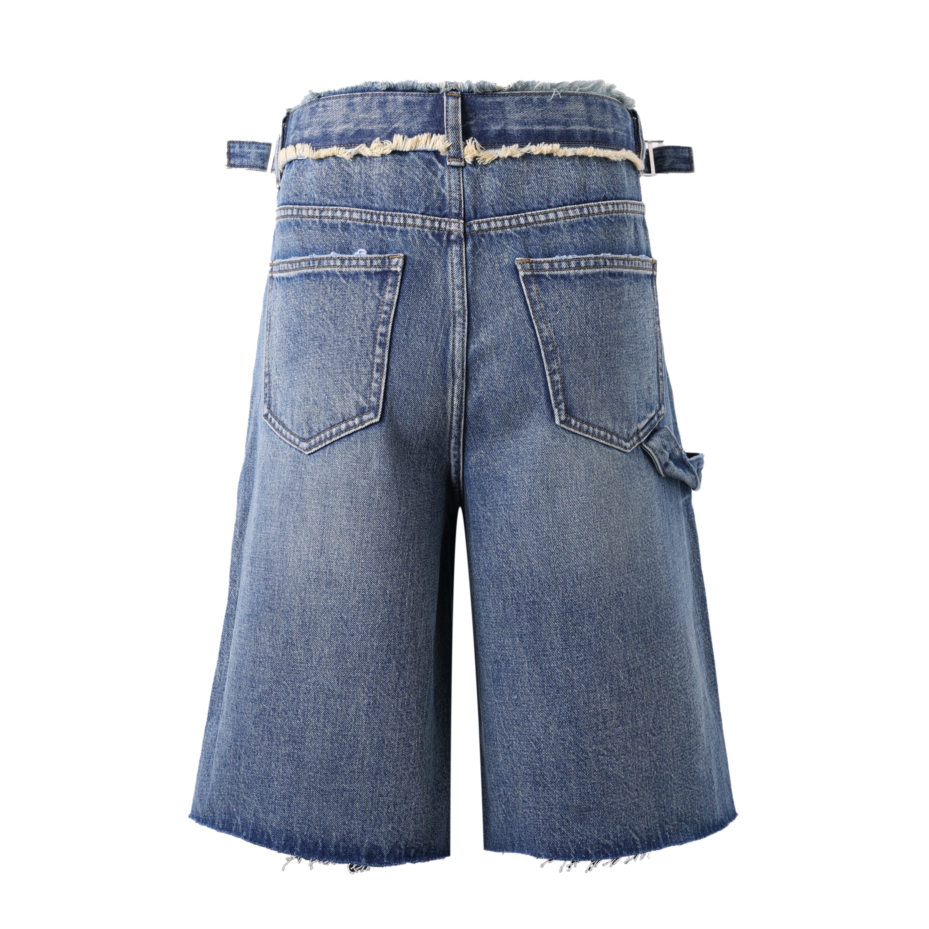 Lost Intricacy Blue Carpenter Jean Shorts