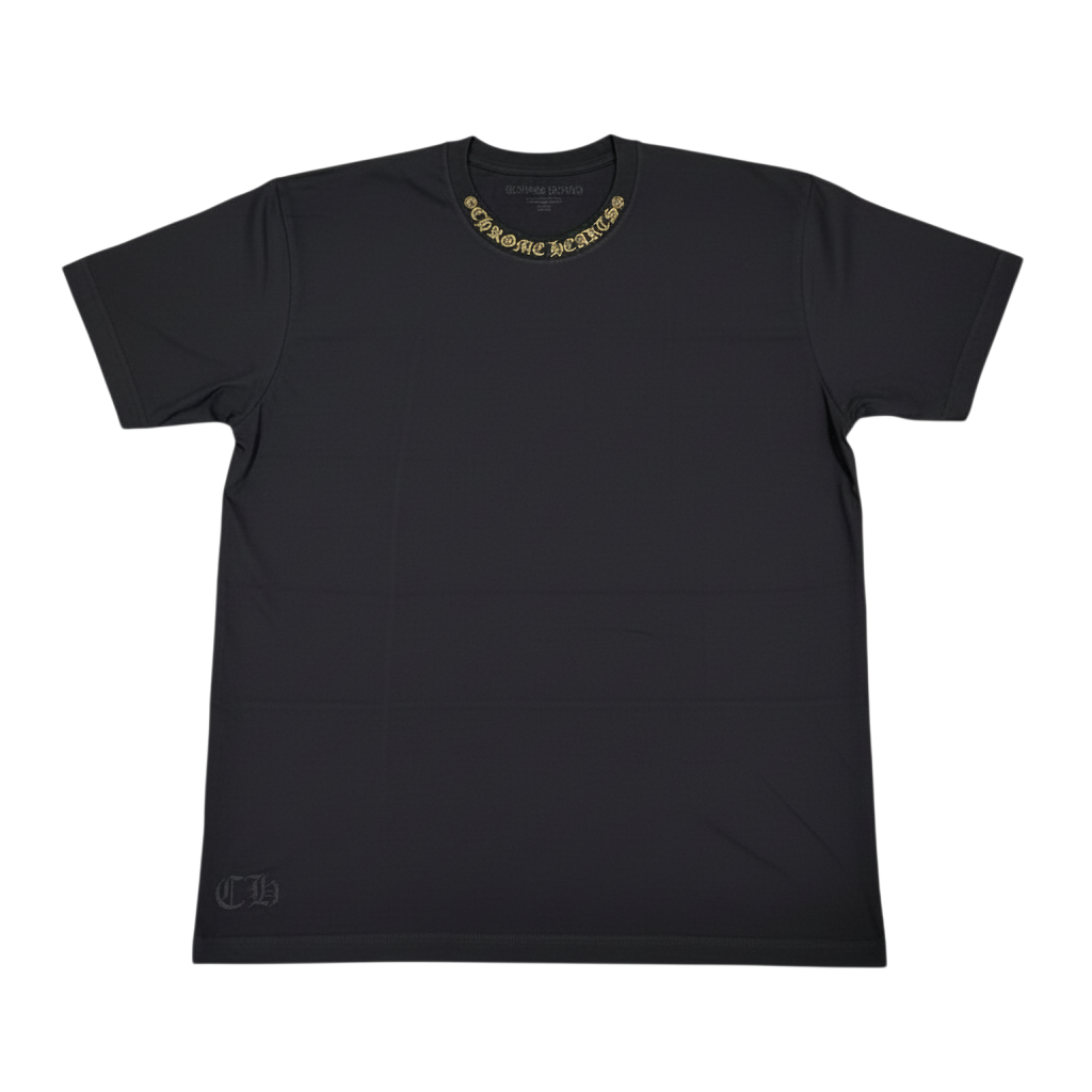 Chrome Hearts 'Neck Logo' Black & Olive Tee
