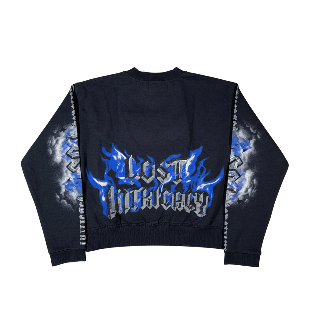 Lost Intricacy 'Blue Retribution' Blue LS Tee
