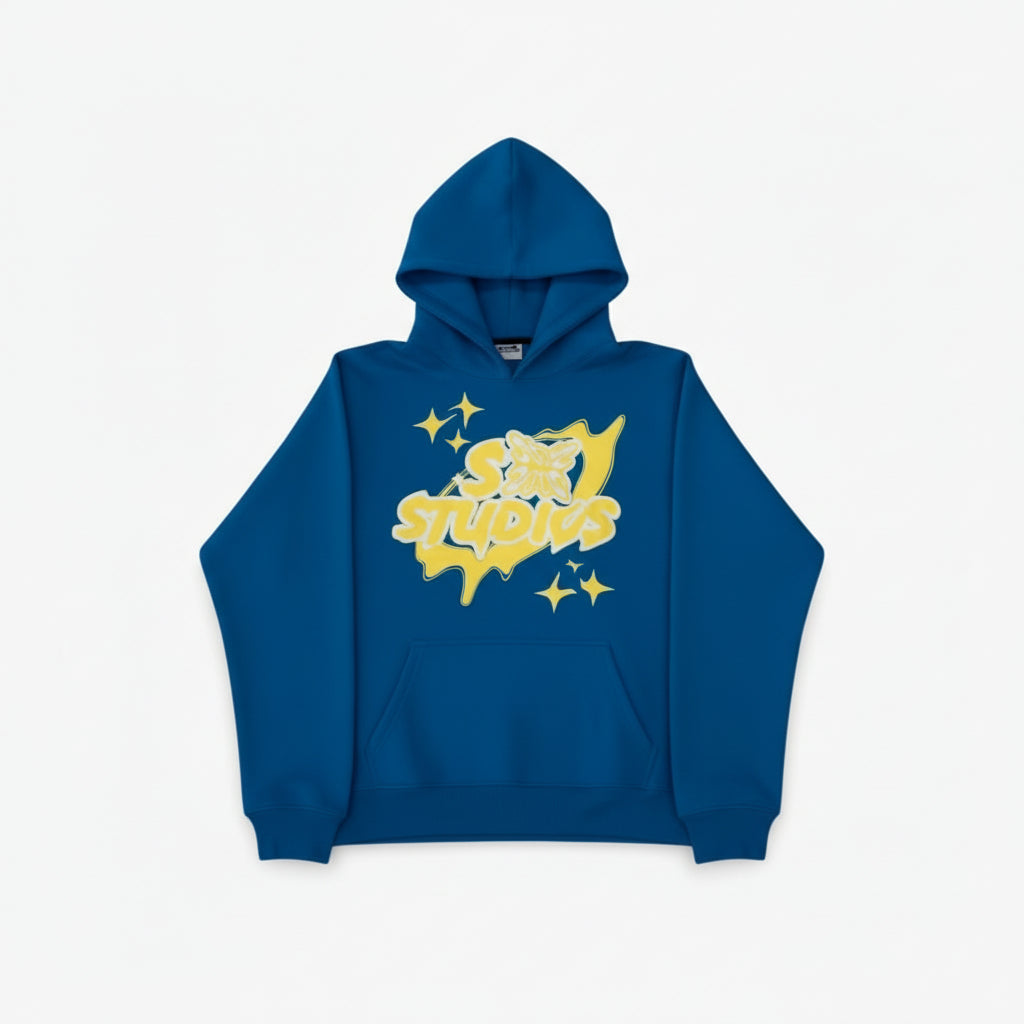SB Studios Blue & Yellow Logo Hoodie