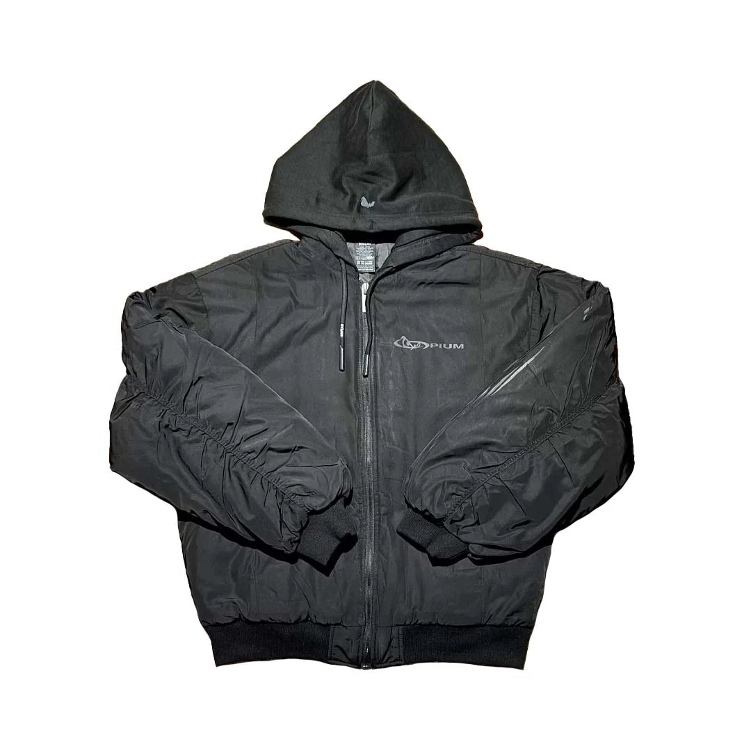 Opium 'No Fear' Black Bomber Jacket