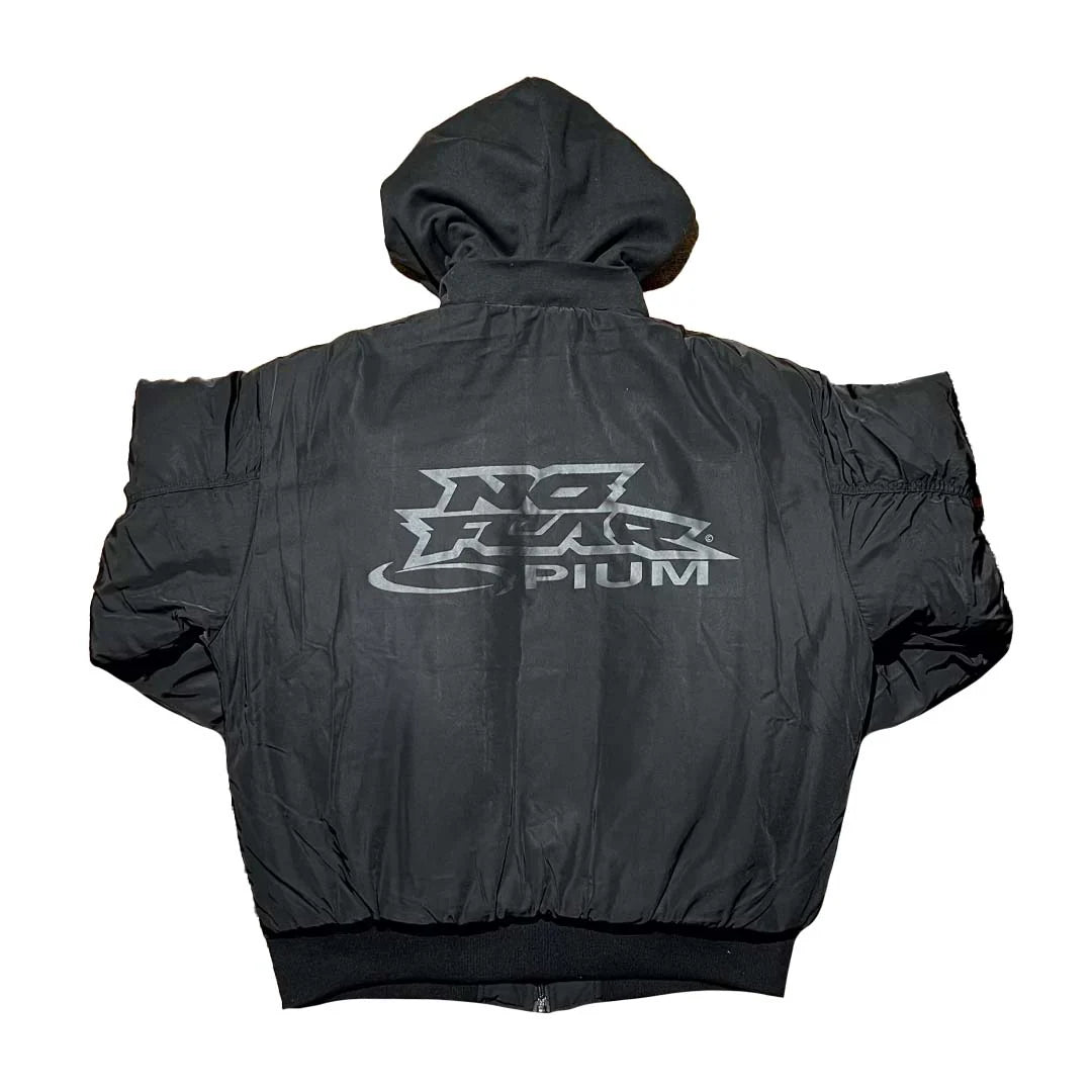 Opium 'No Fear' Black Bomber Jacket