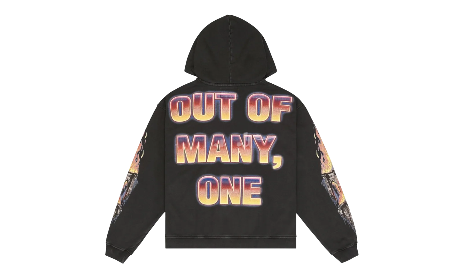 Godspeed 'Burnt Bridges' Black Wash Hoodie