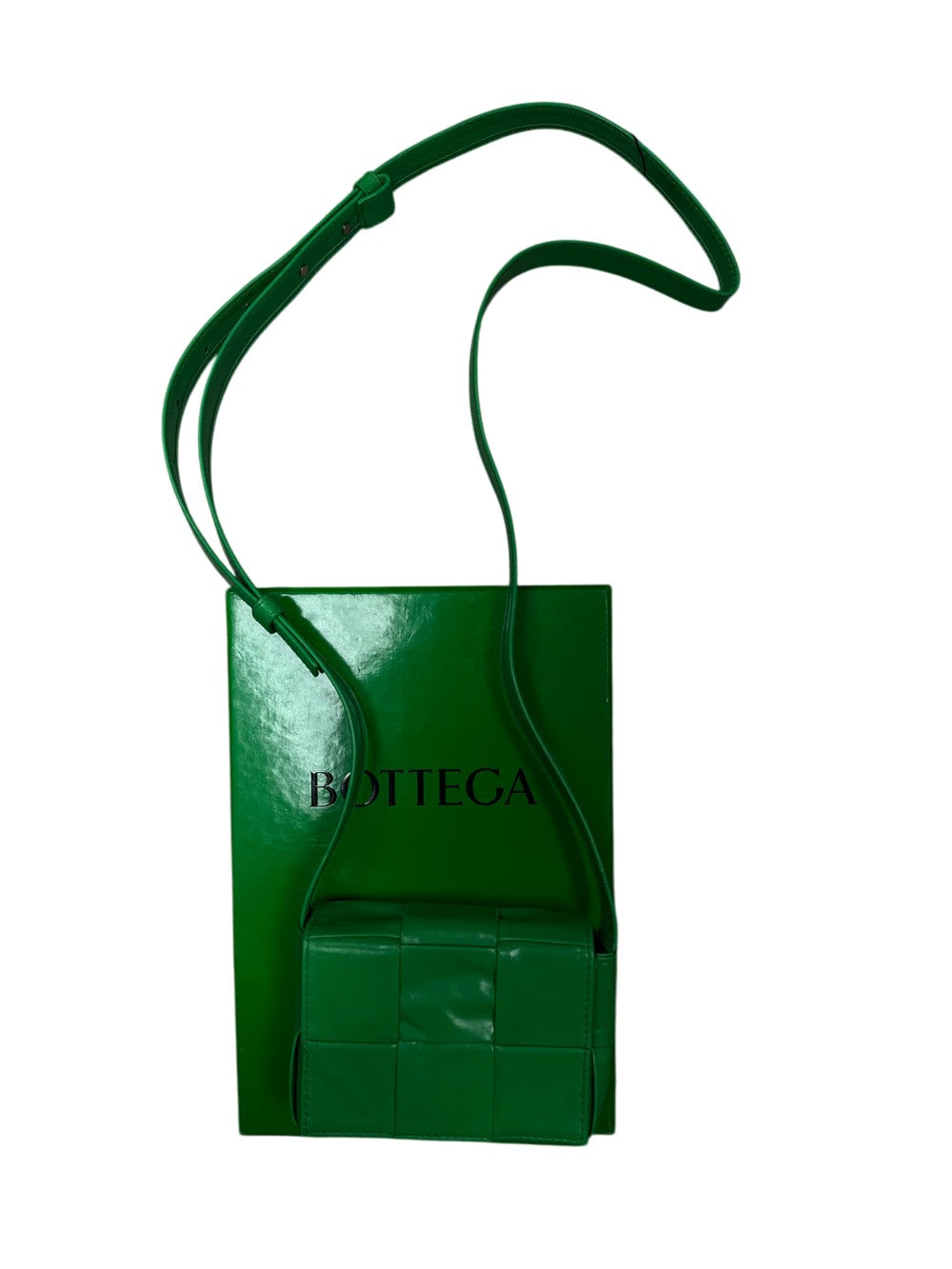 Bottega Mini Green Bag