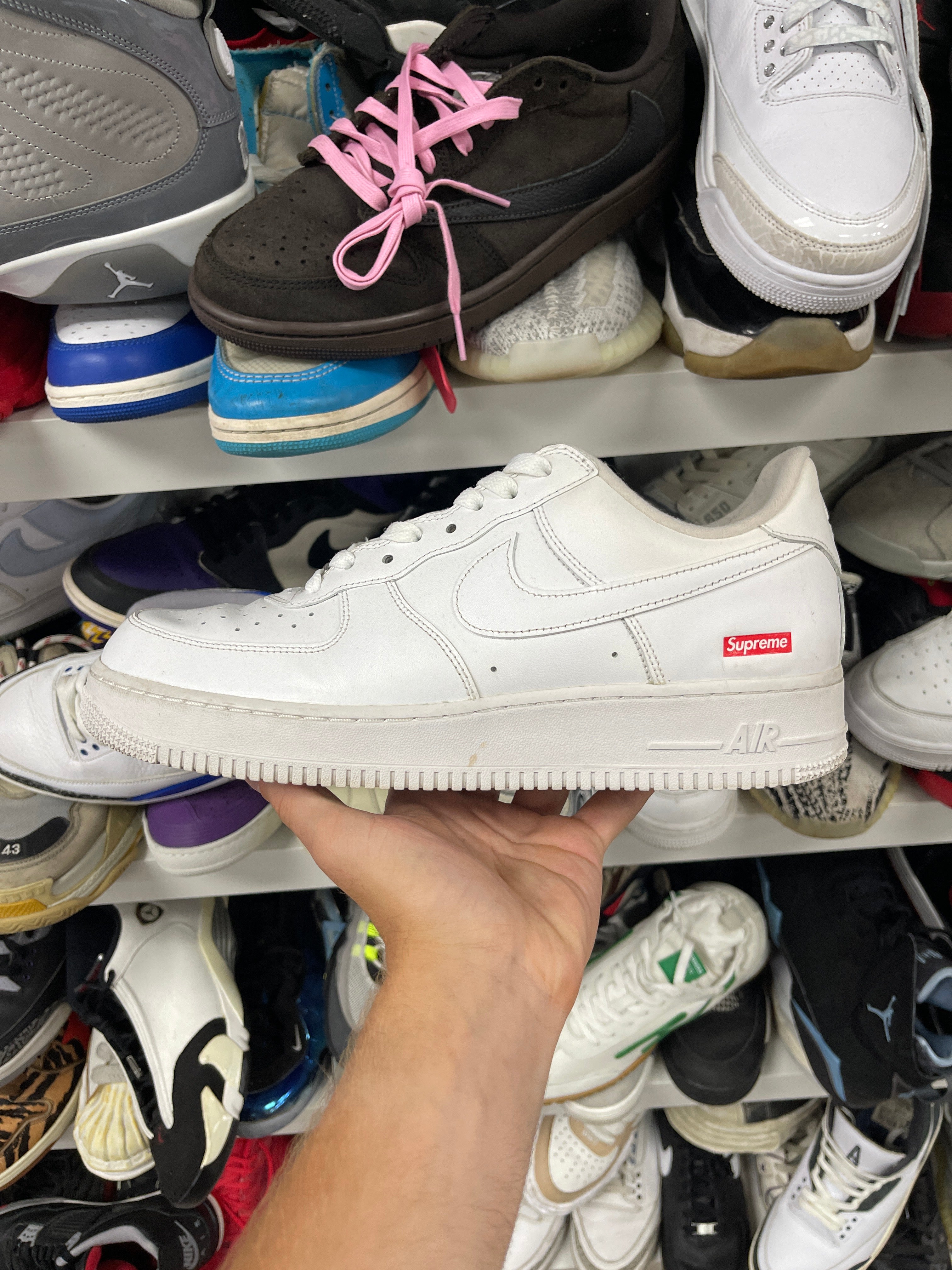 Nike Supreme AF1 White Sneakers