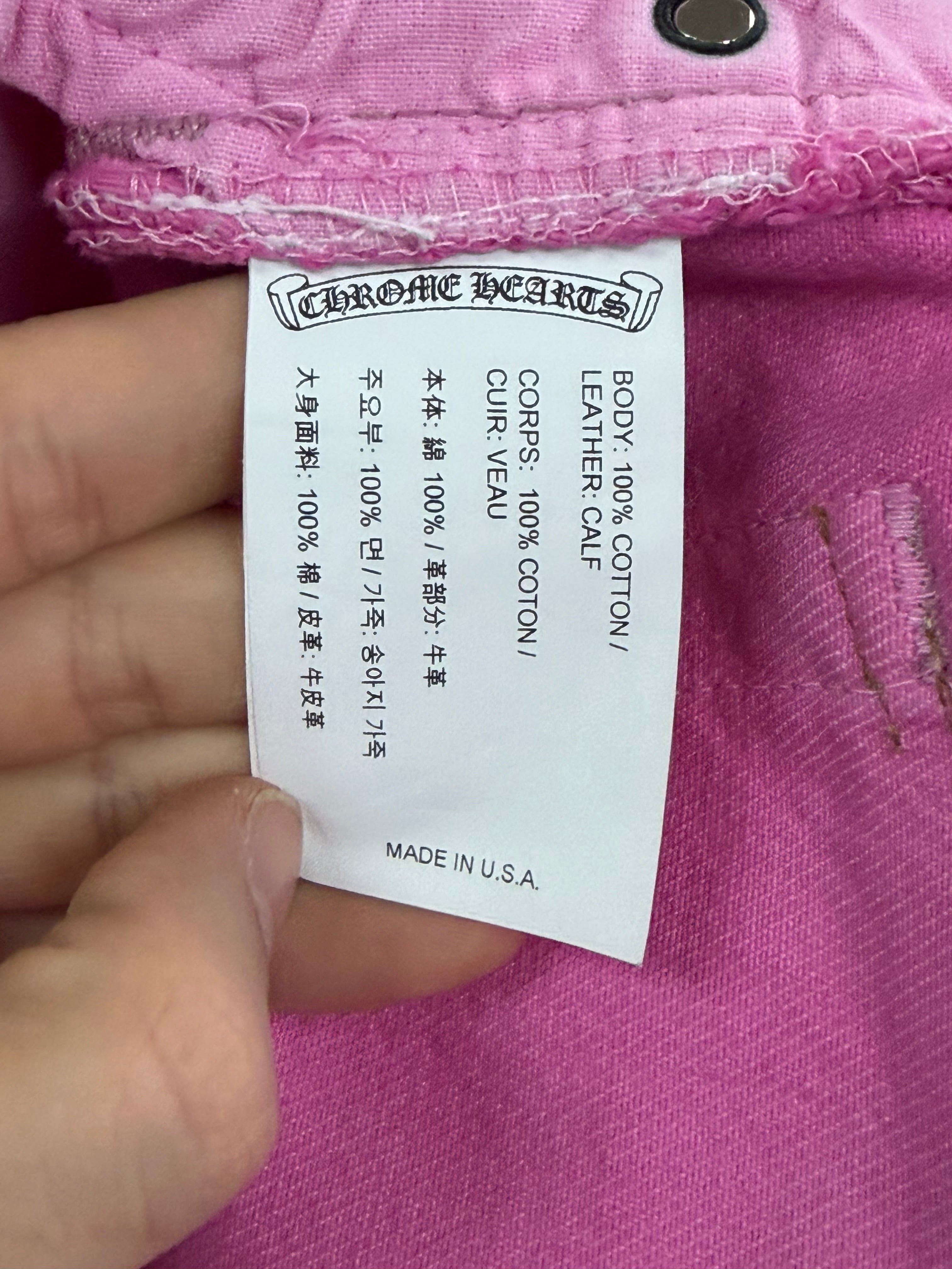 Chrome Hearts Pink Sex Records Levi's 501 Jeans