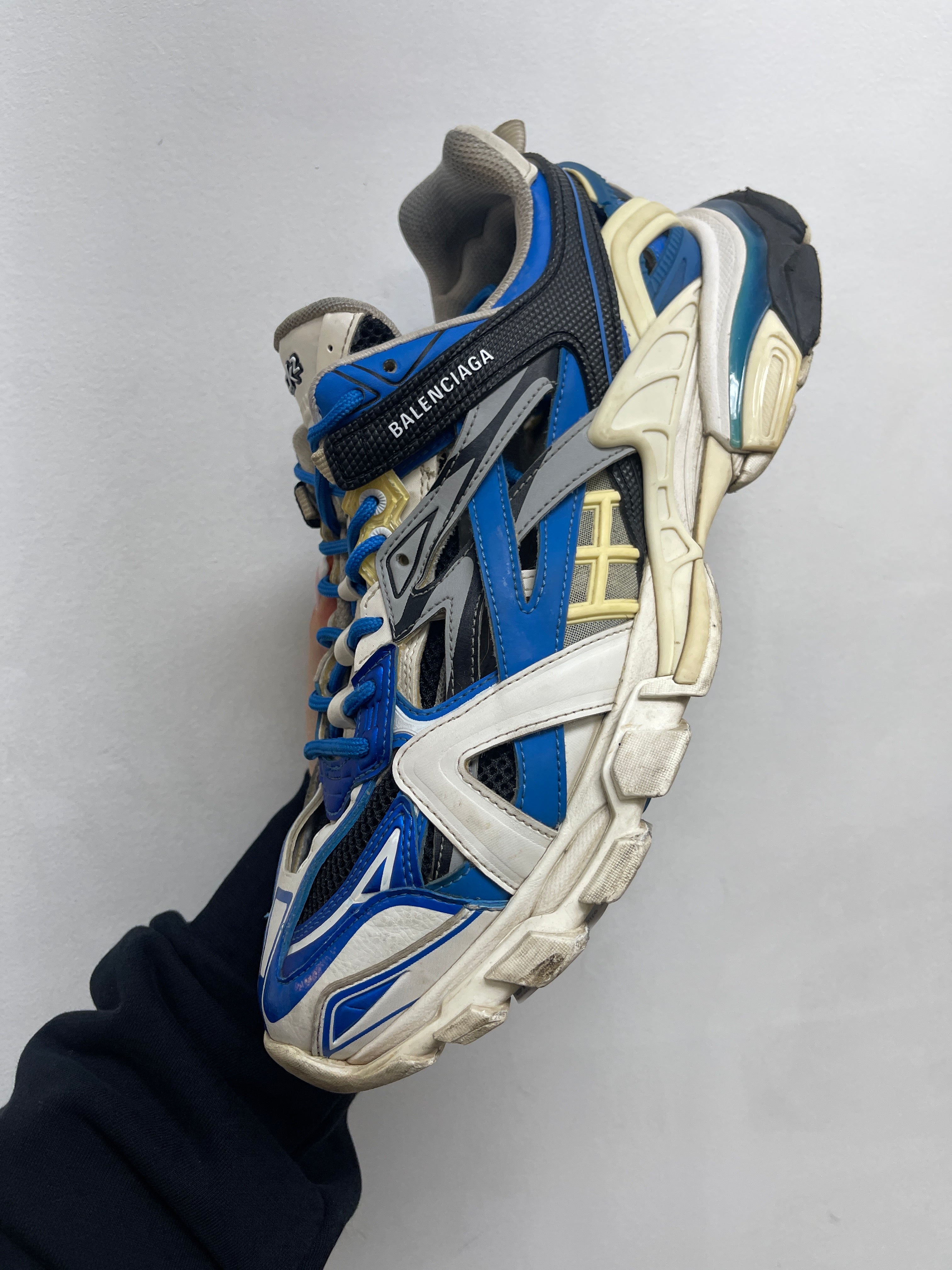 Balenciaga Blue White Track 2 Sneakers