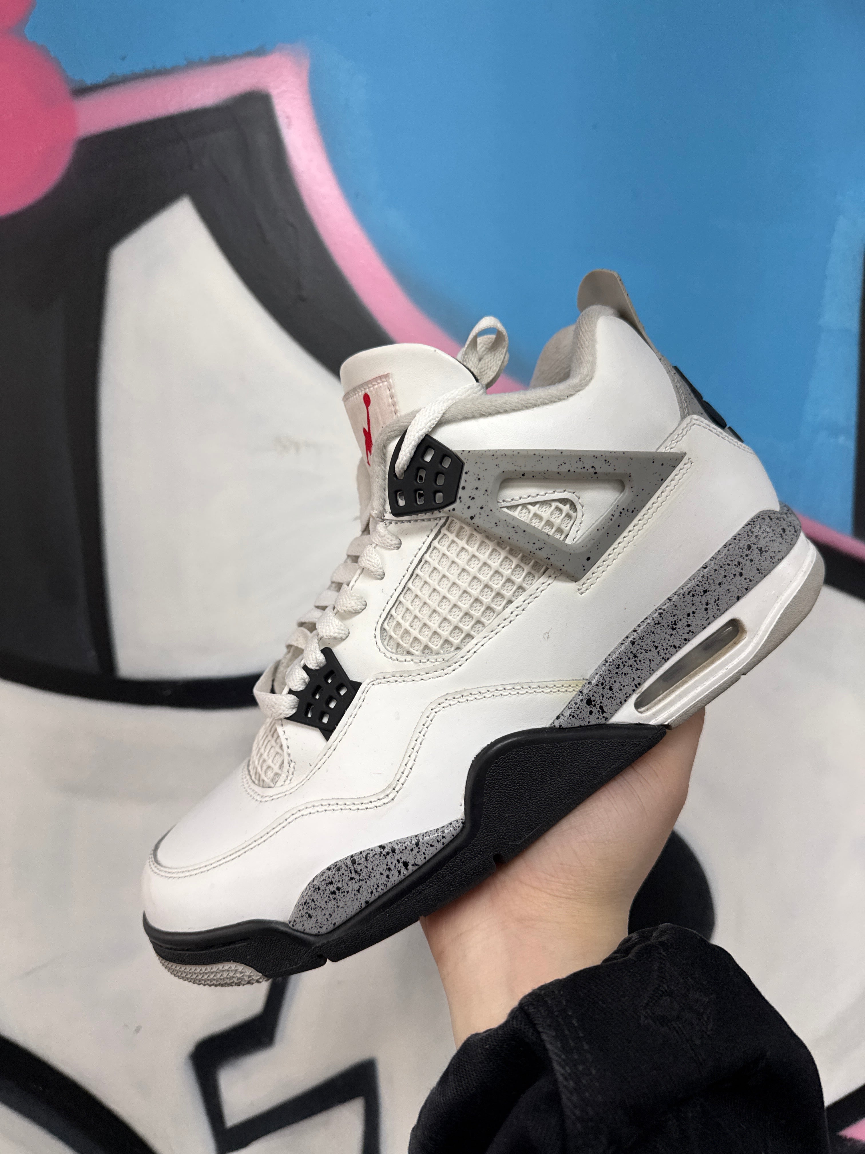 Jordan 4 White Cement Sneakers