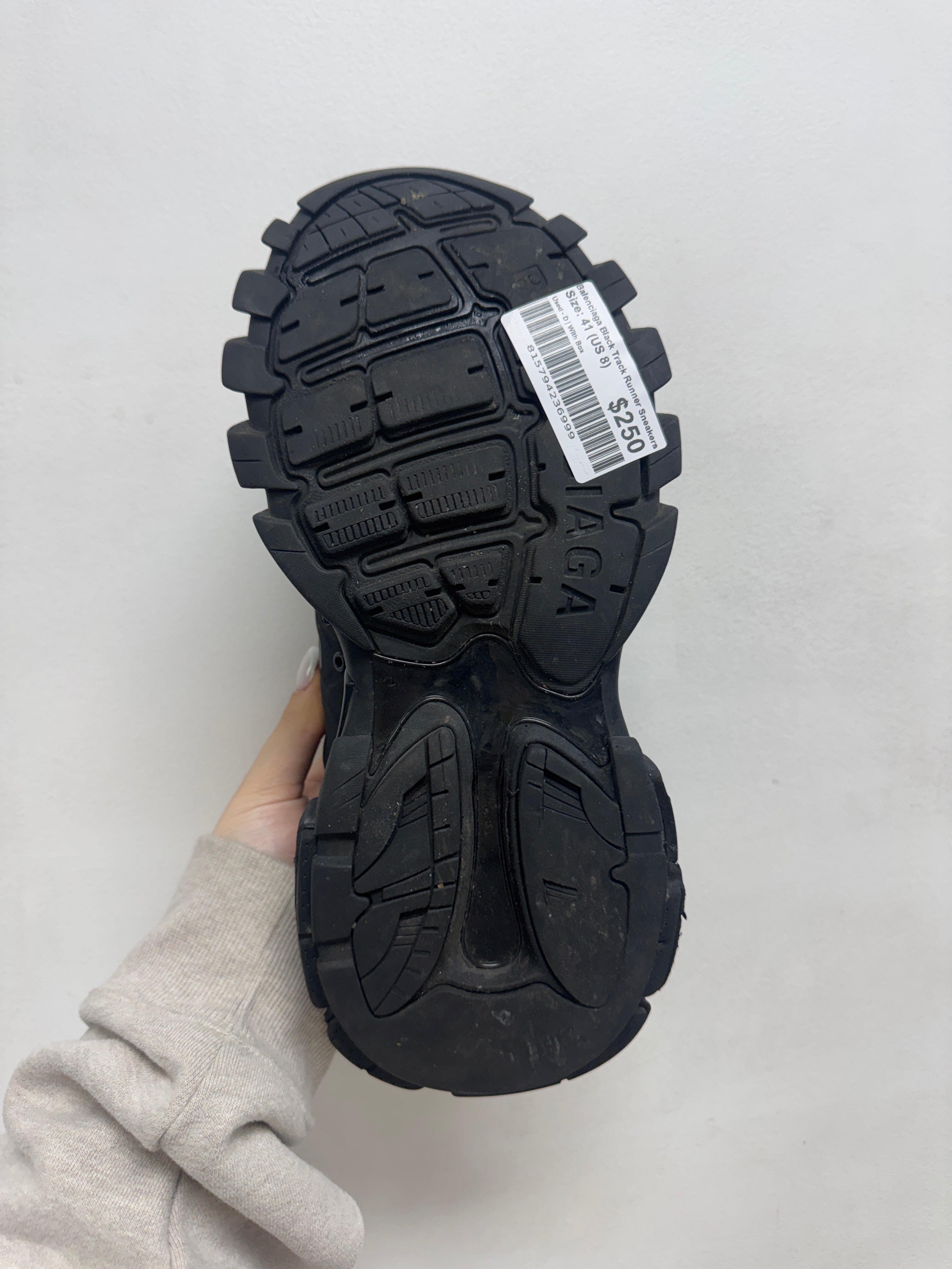 Balenciaga Black Track Runner Sneakers