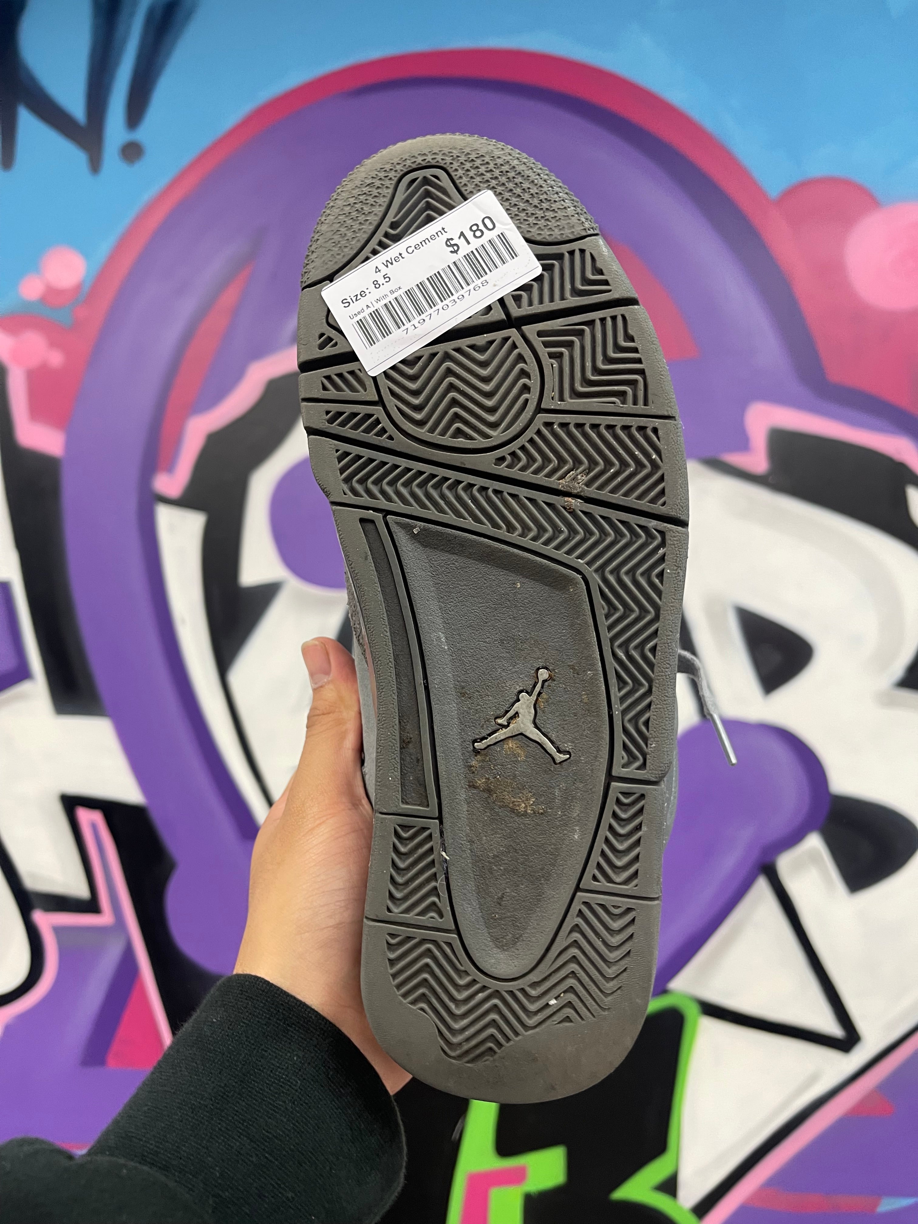 Jordan 4 Wet Cement Sneakers