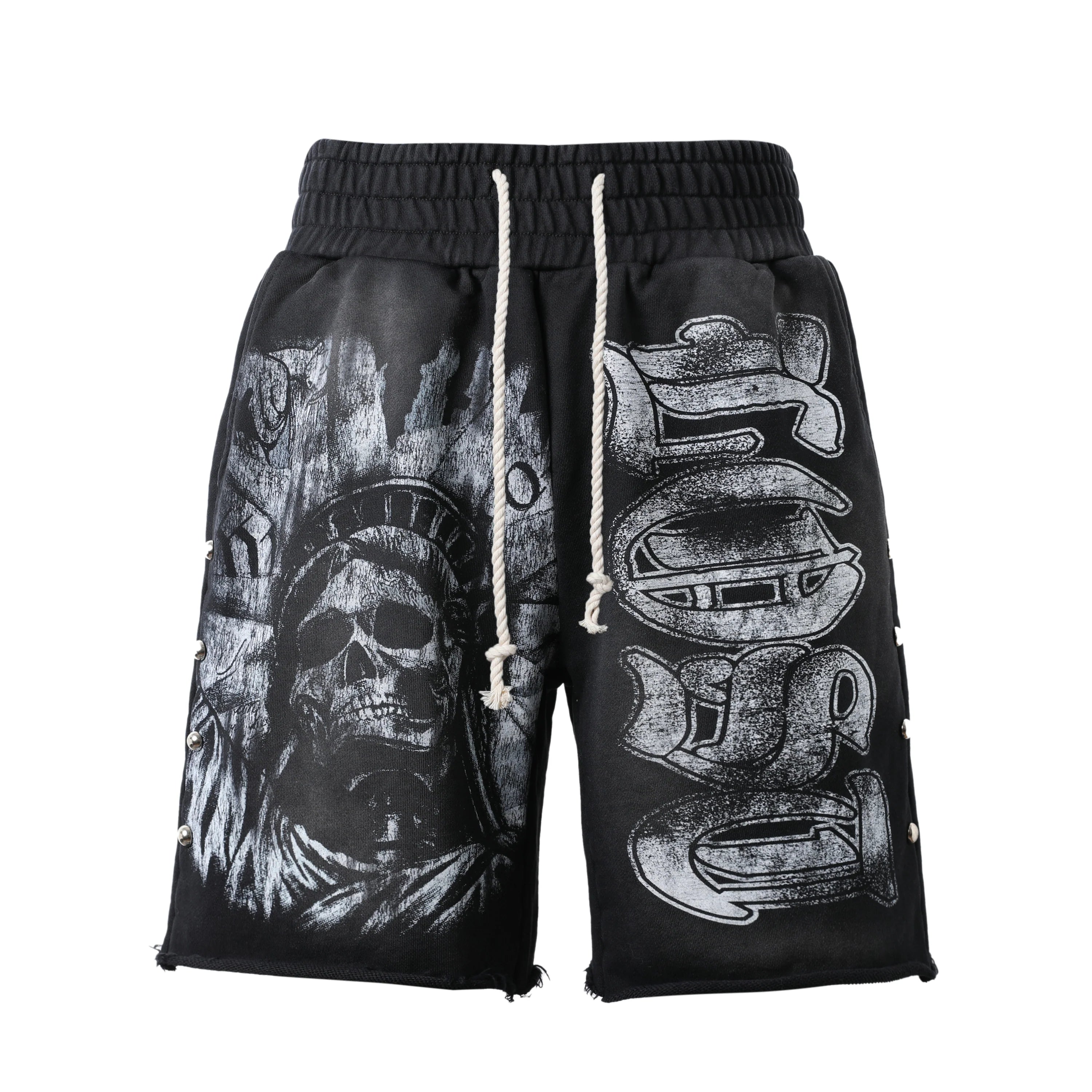 Lost Intricacy Liberty Grey Scale Shorts