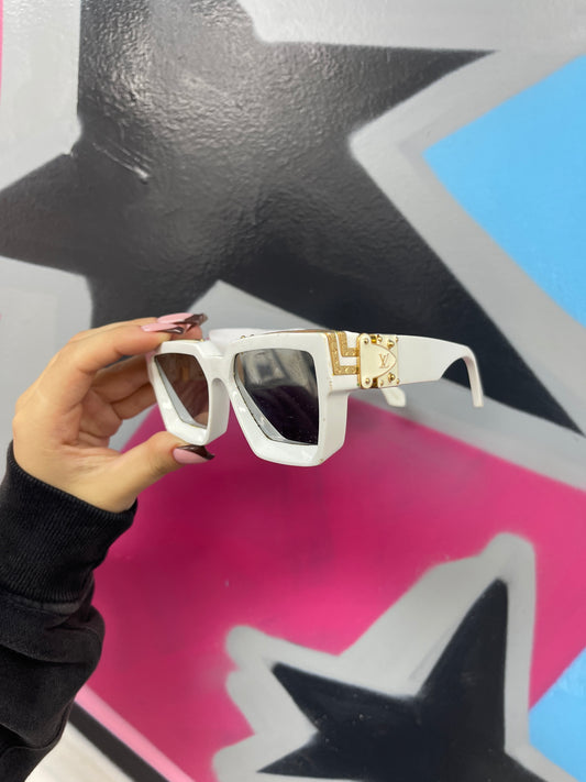 Louis Vuitton White Millionaire Sunglasses
