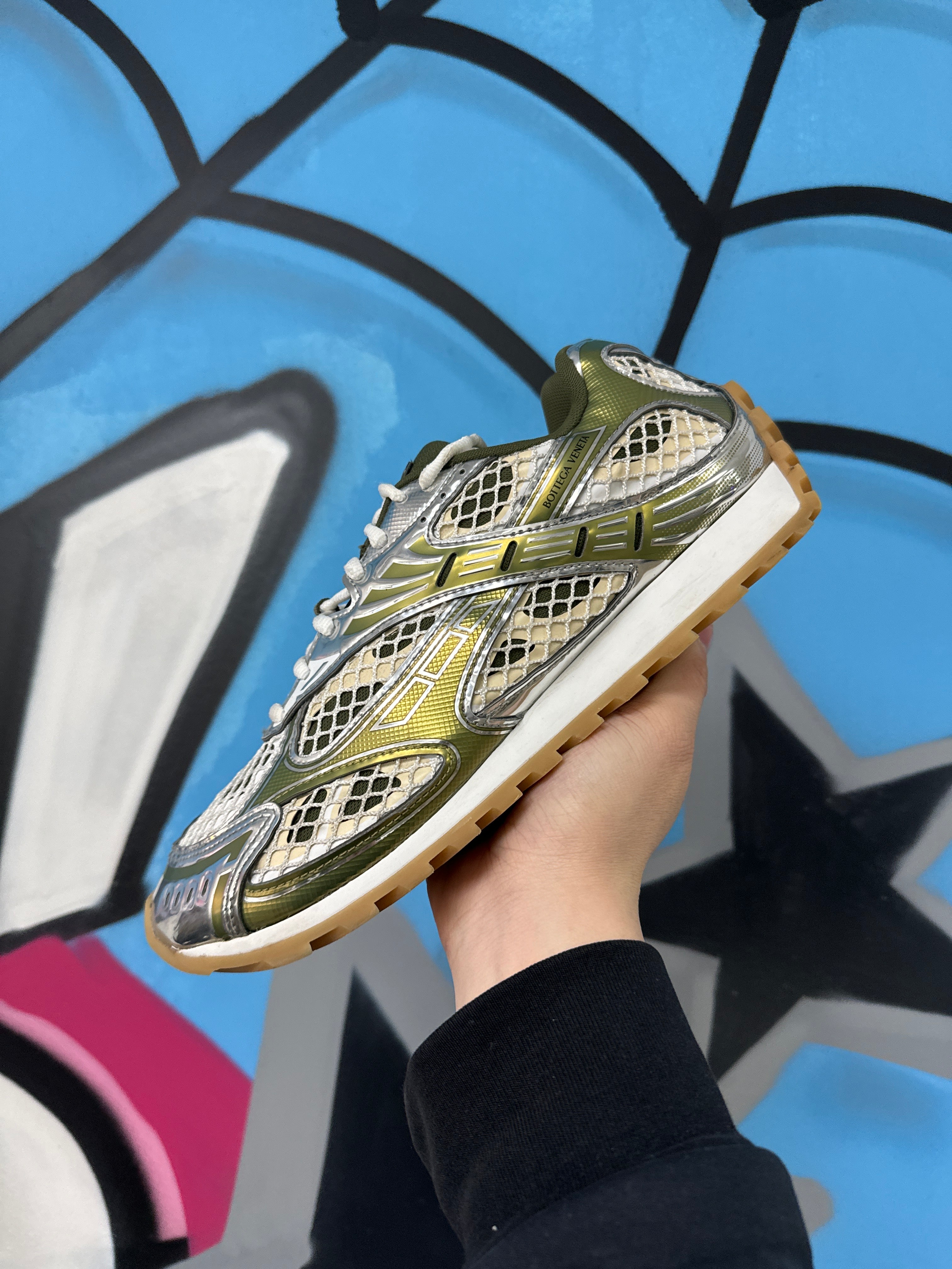 Bottega Veneta Olive Orbit Sneakers