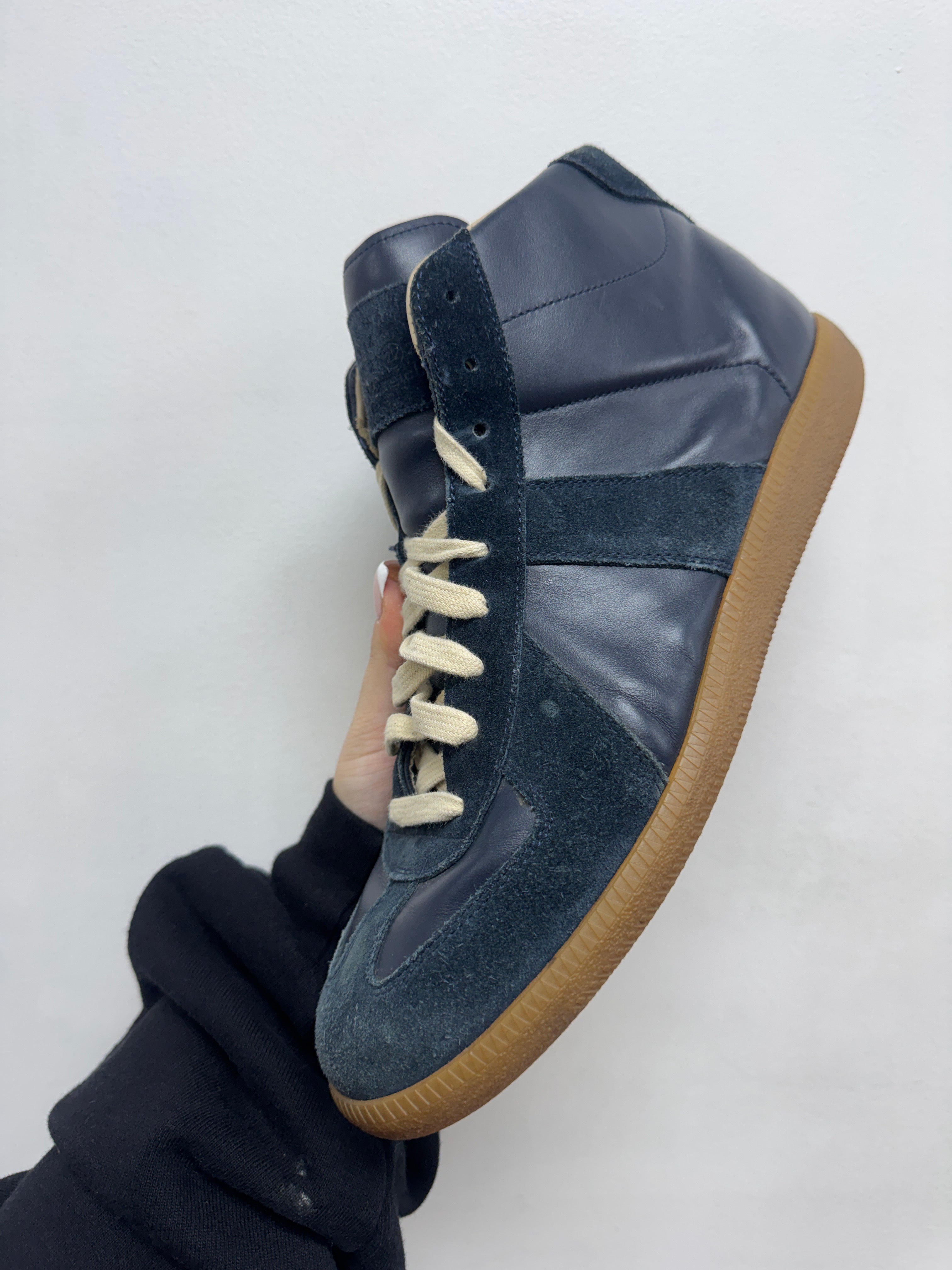 Maison Margiela Navy Gat Hi Sneakers