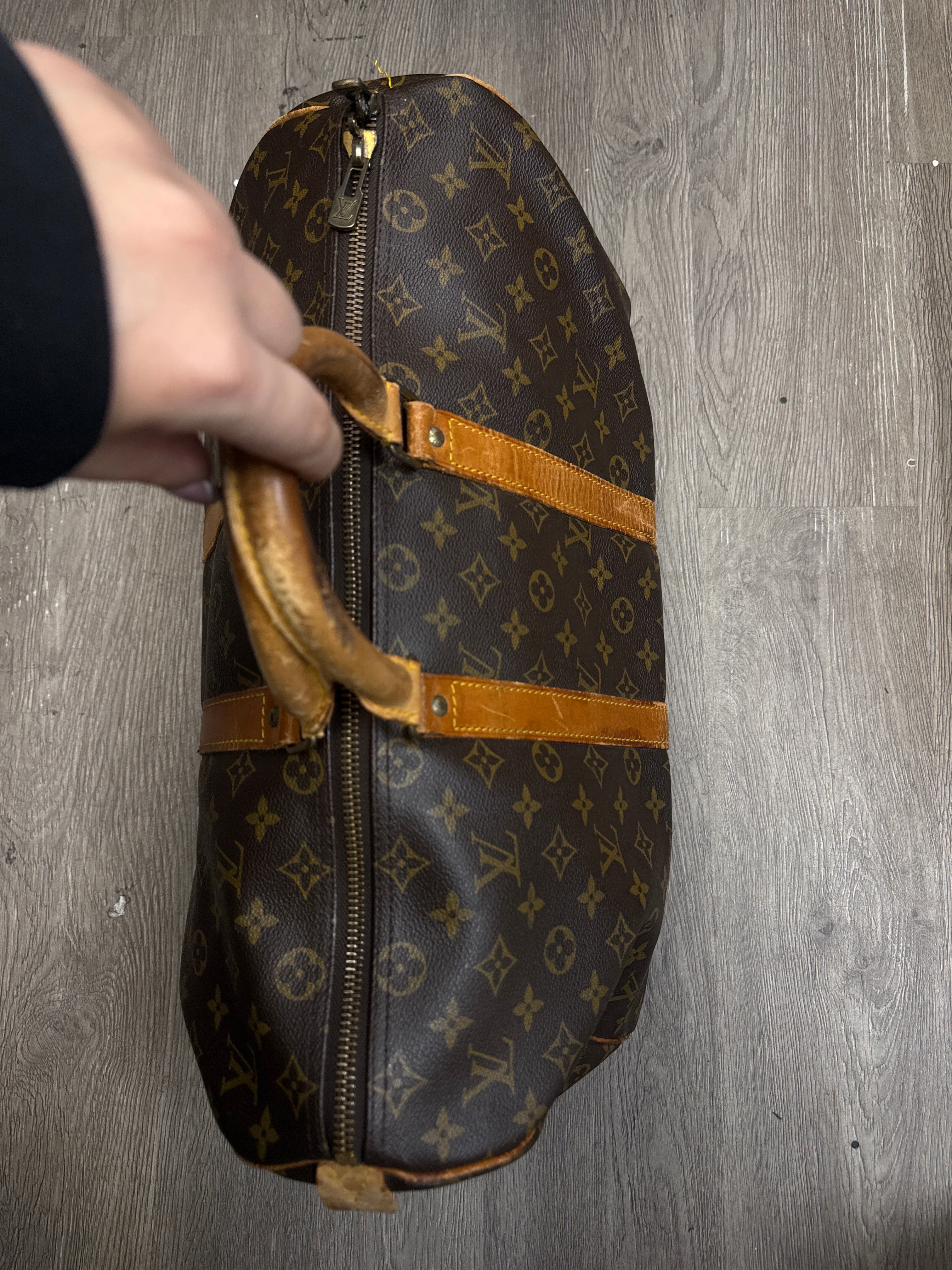 Louis Vuitton Brown Monogram Vintage Duffle Bag