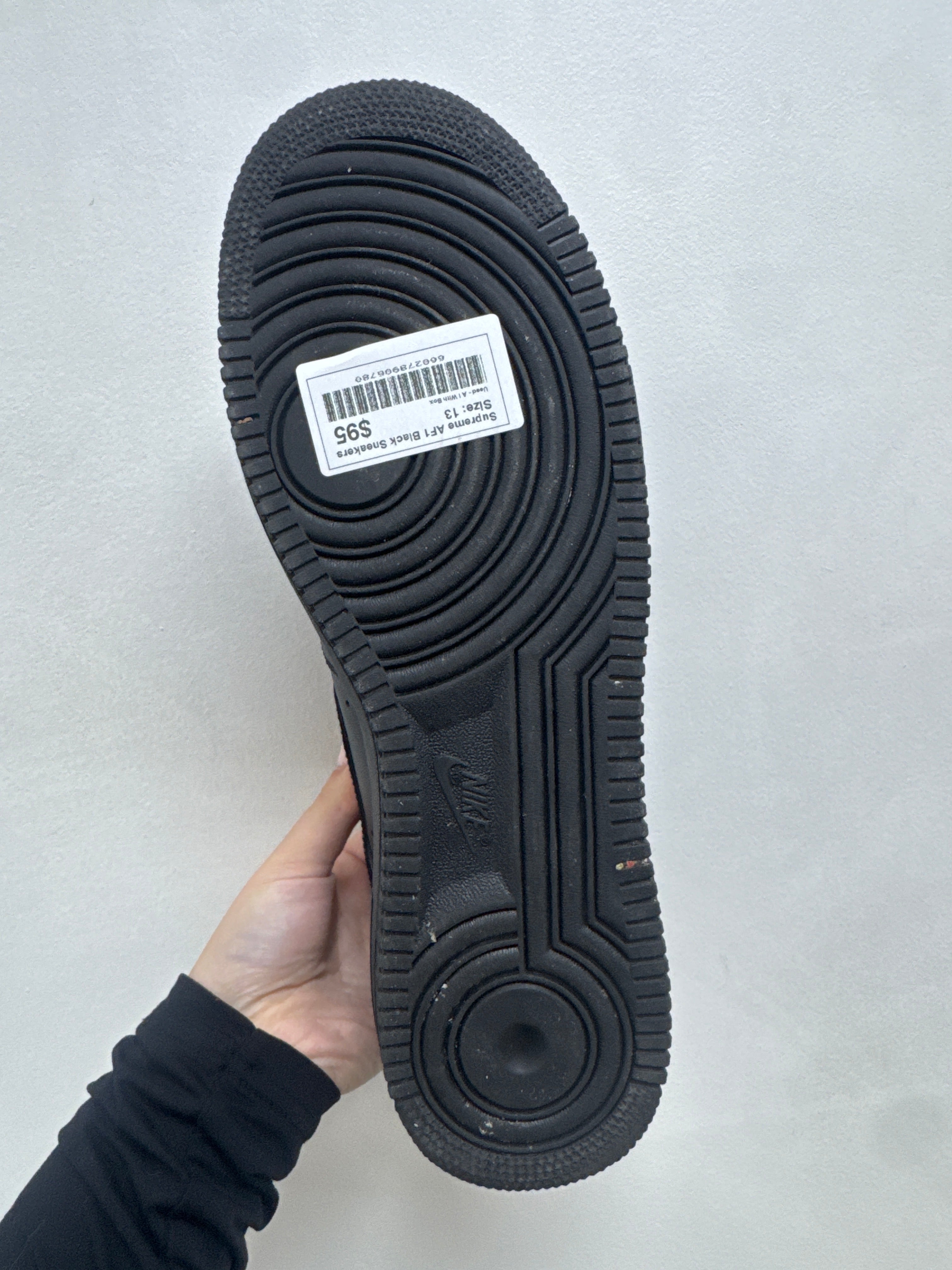 Supreme AF1 Black Sneakers