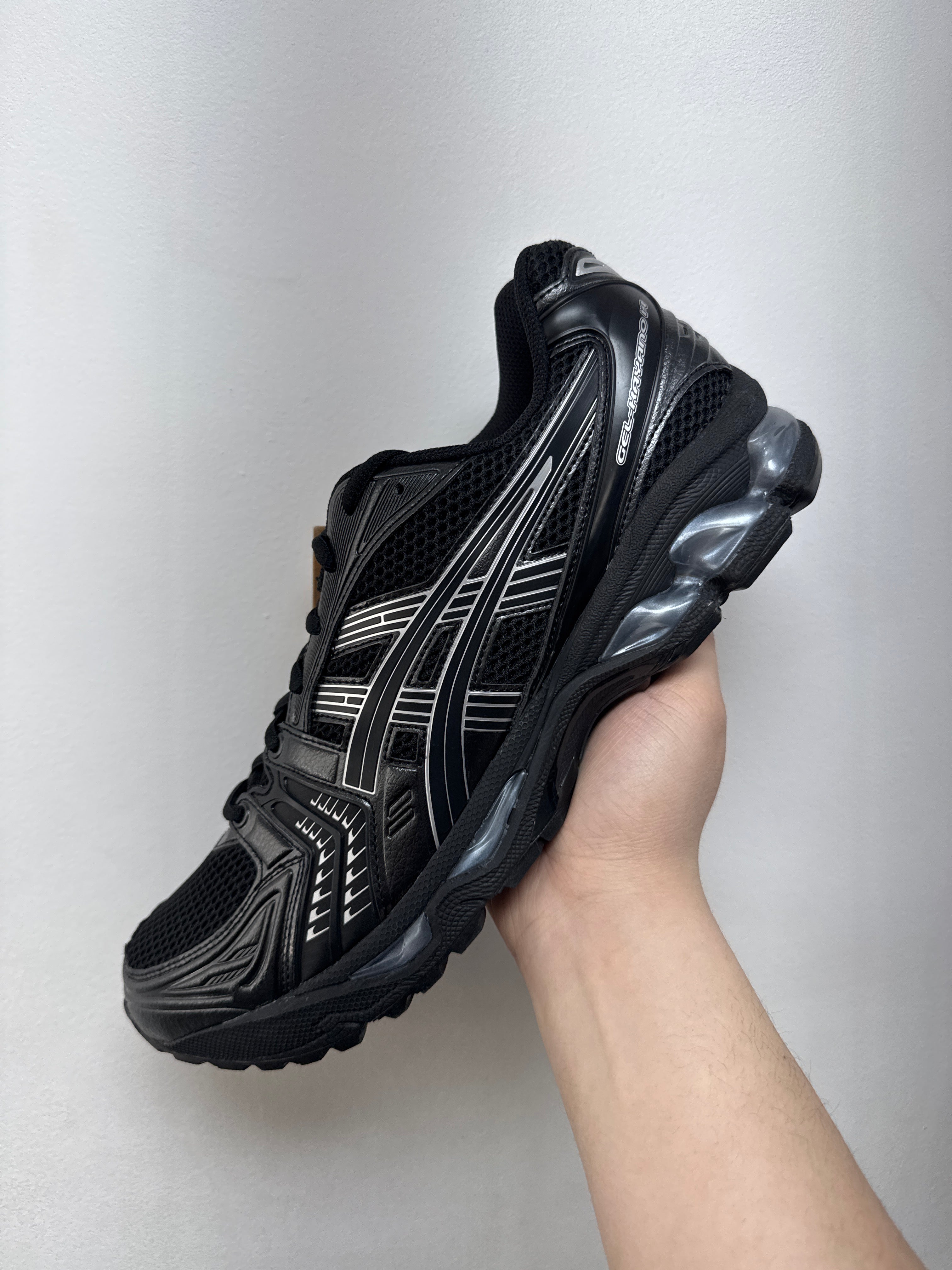 ASICS Kayano 14 Black Pure Silver Sneakers