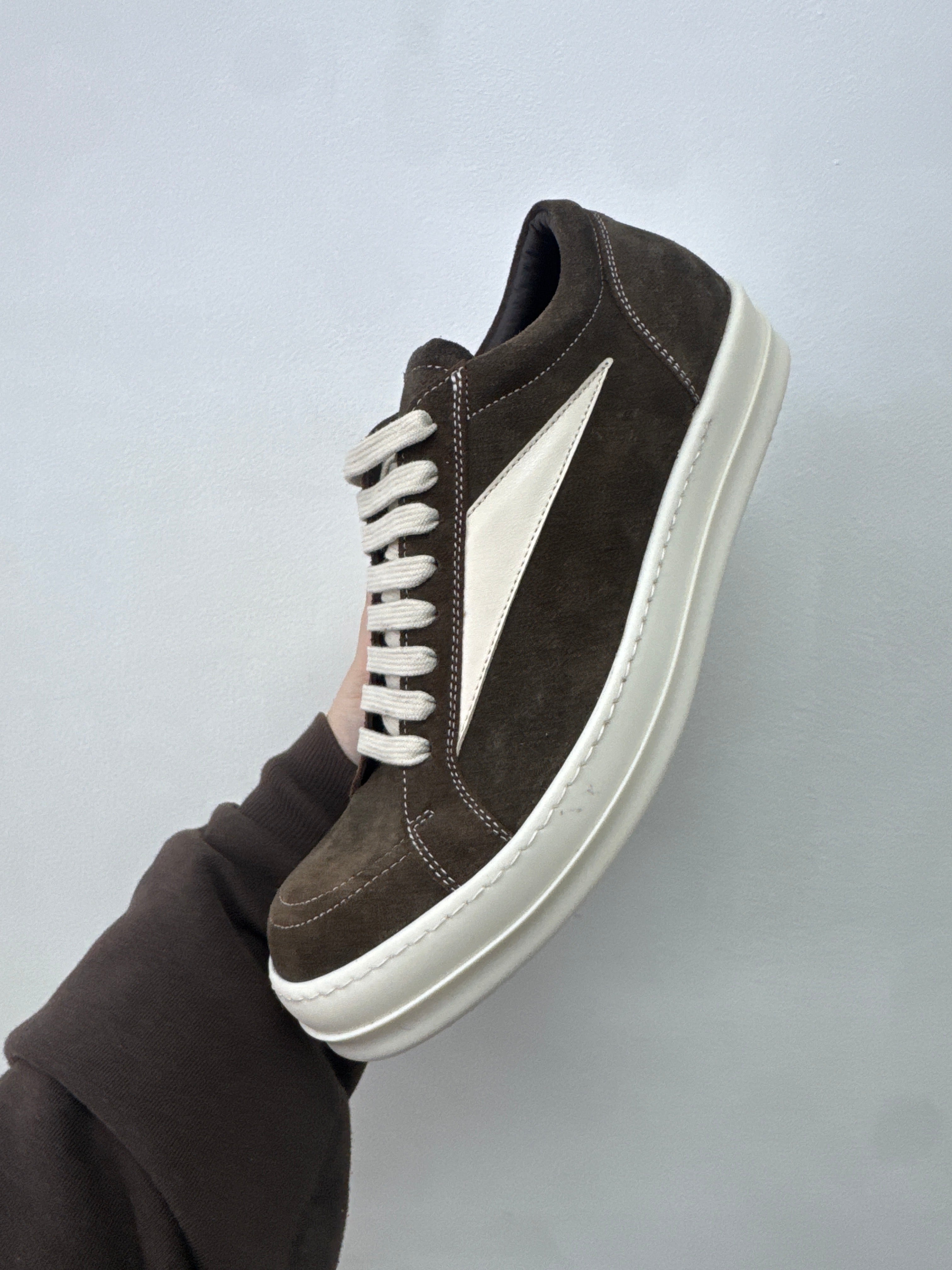 Rick Owens Vintage Brown Suede Sneakers