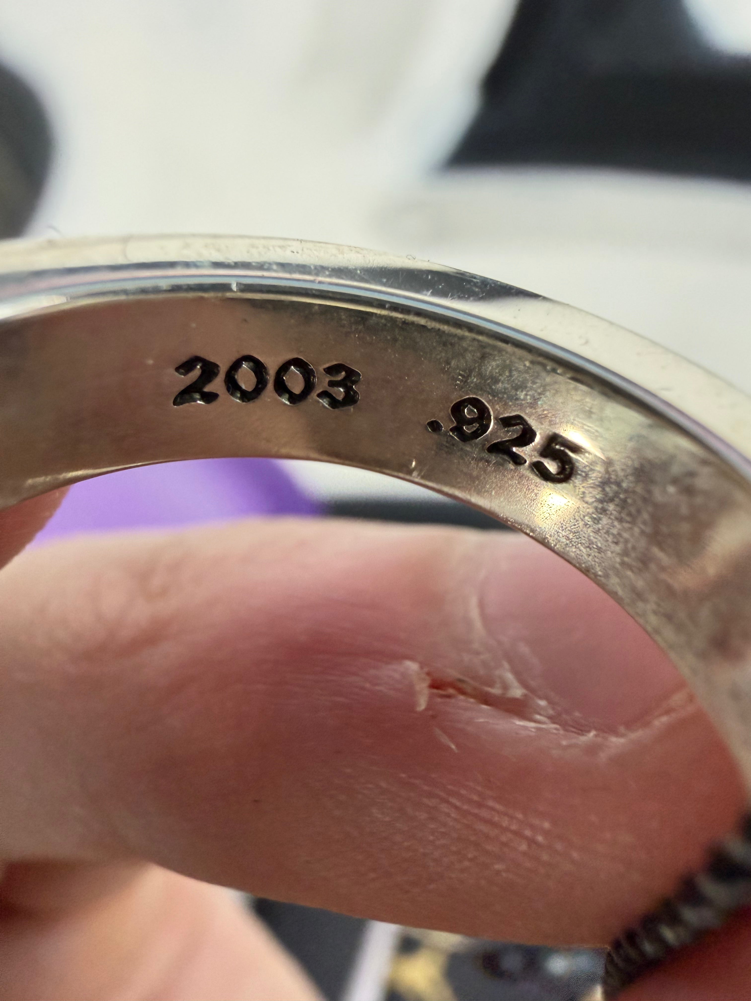 Chrome Hearts Silver Forever Ring